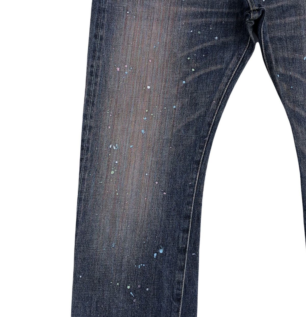 Paul Smith Red Ear Paul Smith RED EAR Paint Splatter Selvedge Denim Jeans Size US 35 - 7 Thumbnail