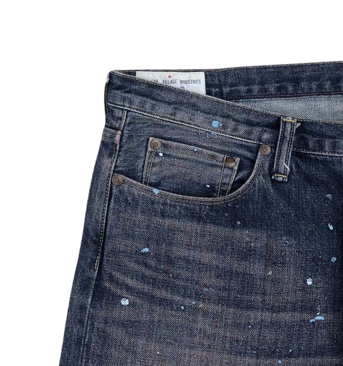 Paul Smith Red Ear Paul Smith RED EAR Paint Splatter Selvedge Denim Jeans Size US 35 - 4 Thumbnail