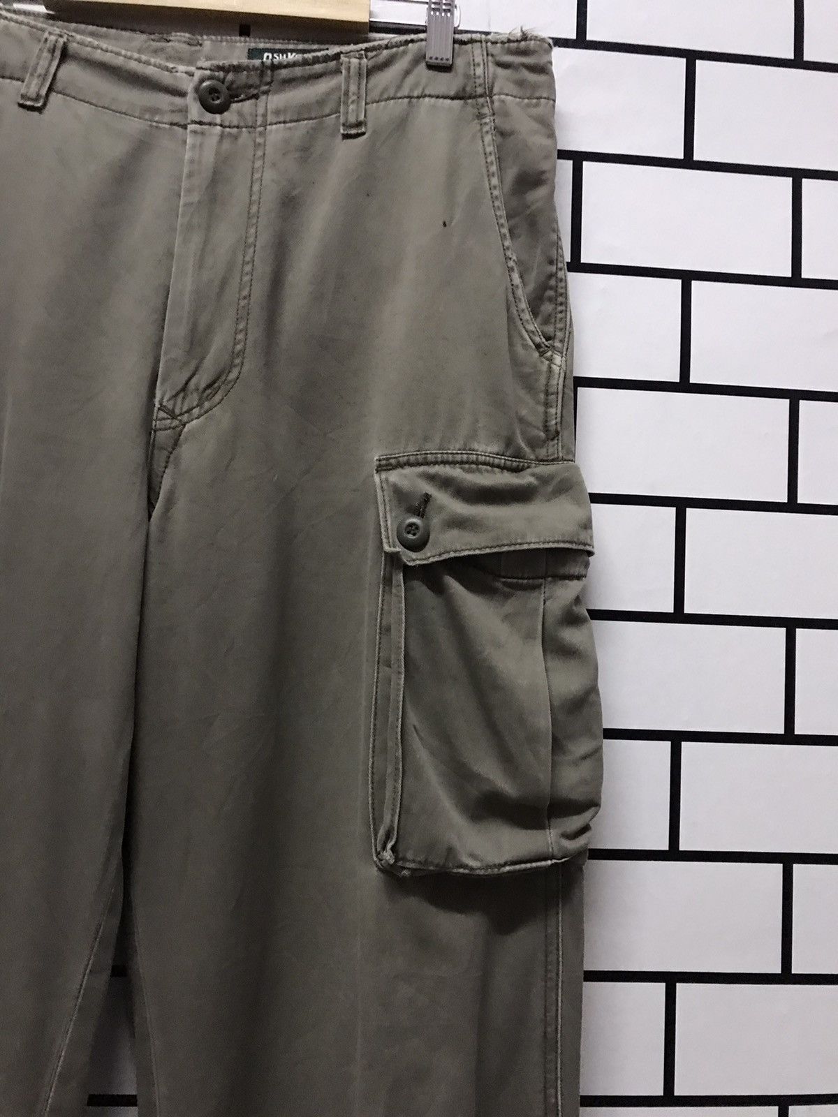 Oshkosh × Vintage Vintage 90’s Oshkosh Cargo distressed casual work wear pants Size US 36 / EU 52 - 7 Thumbnail