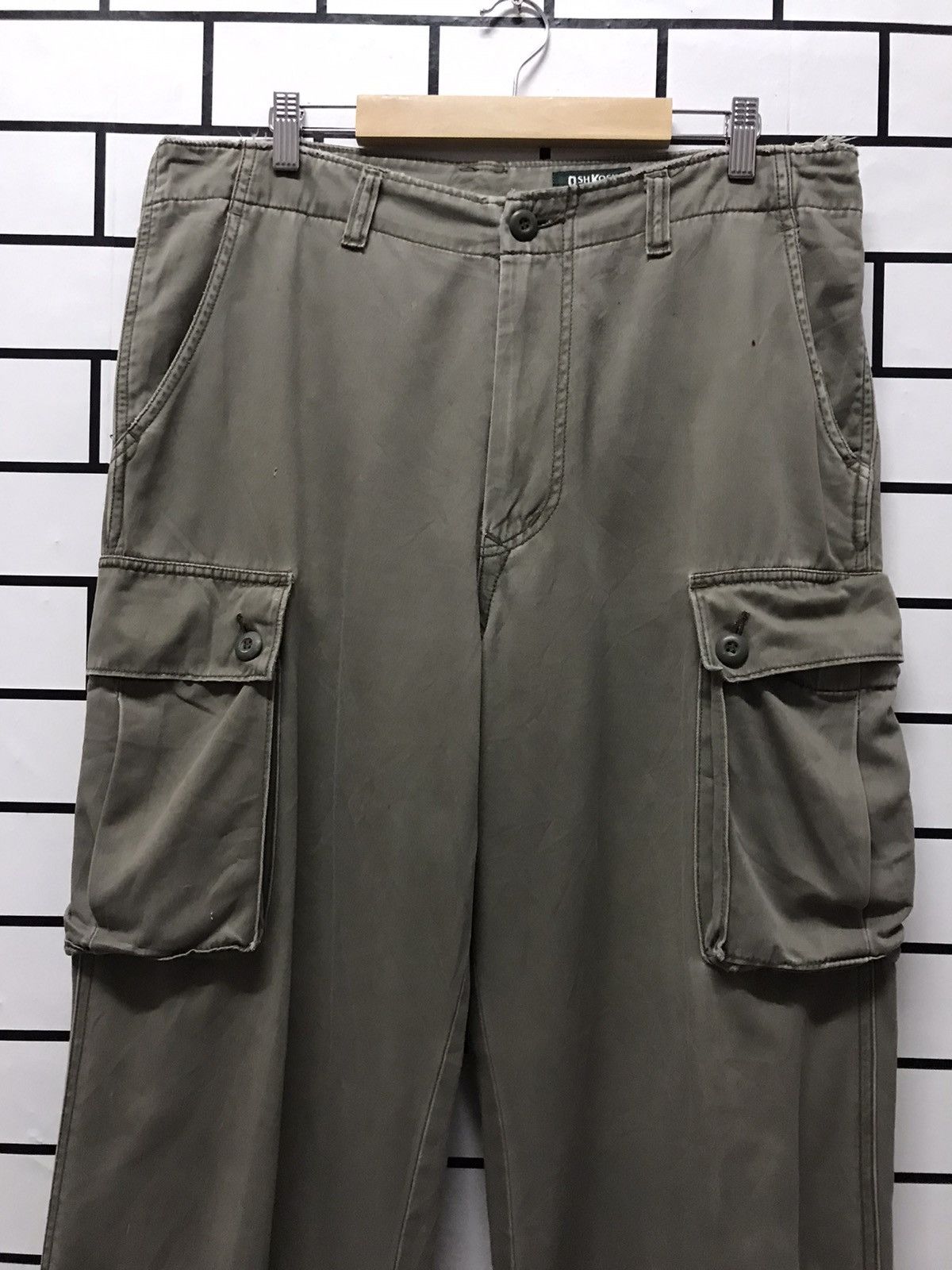 Oshkosh × Vintage Vintage 90’s Oshkosh Cargo distressed casual work wear pants Size US 36 / EU 52 - 4 Thumbnail
