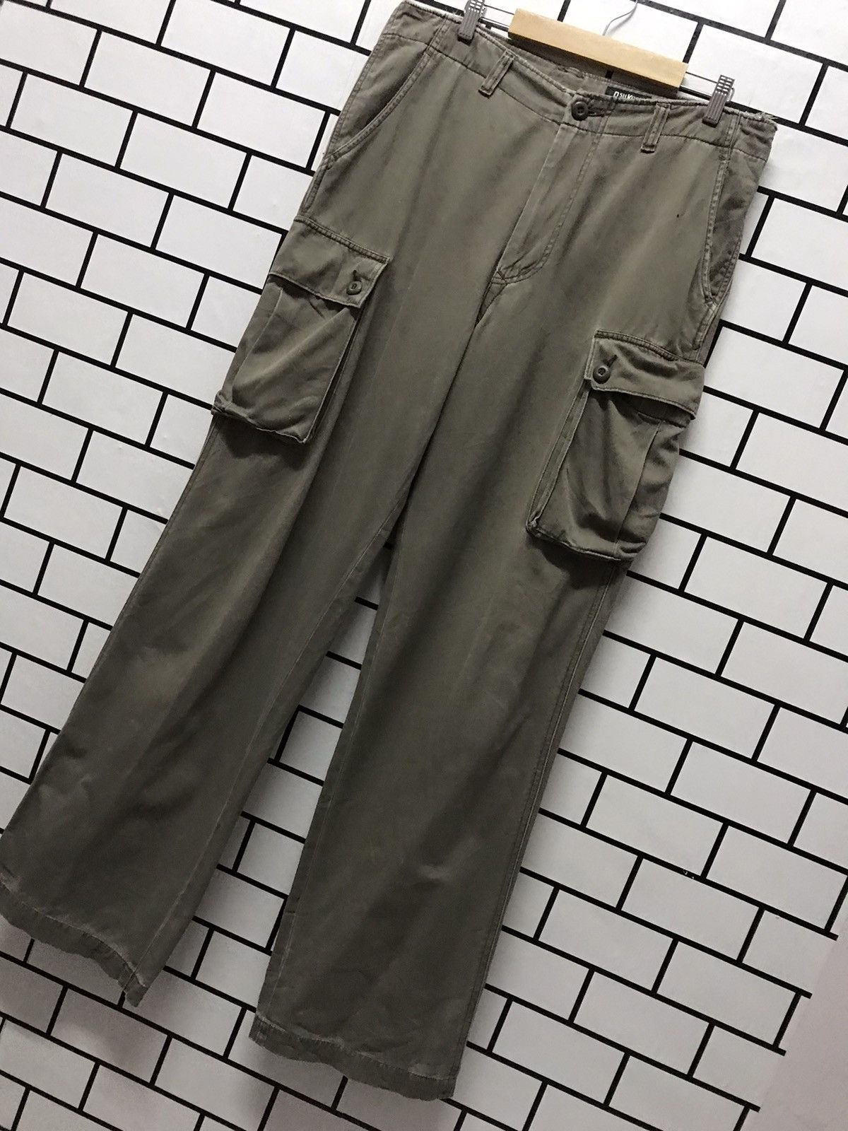 Oshkosh × Vintage Vintage 90’s Oshkosh Cargo distressed casual work wear pants Size US 36 / EU 52 - 2 Thumbnail