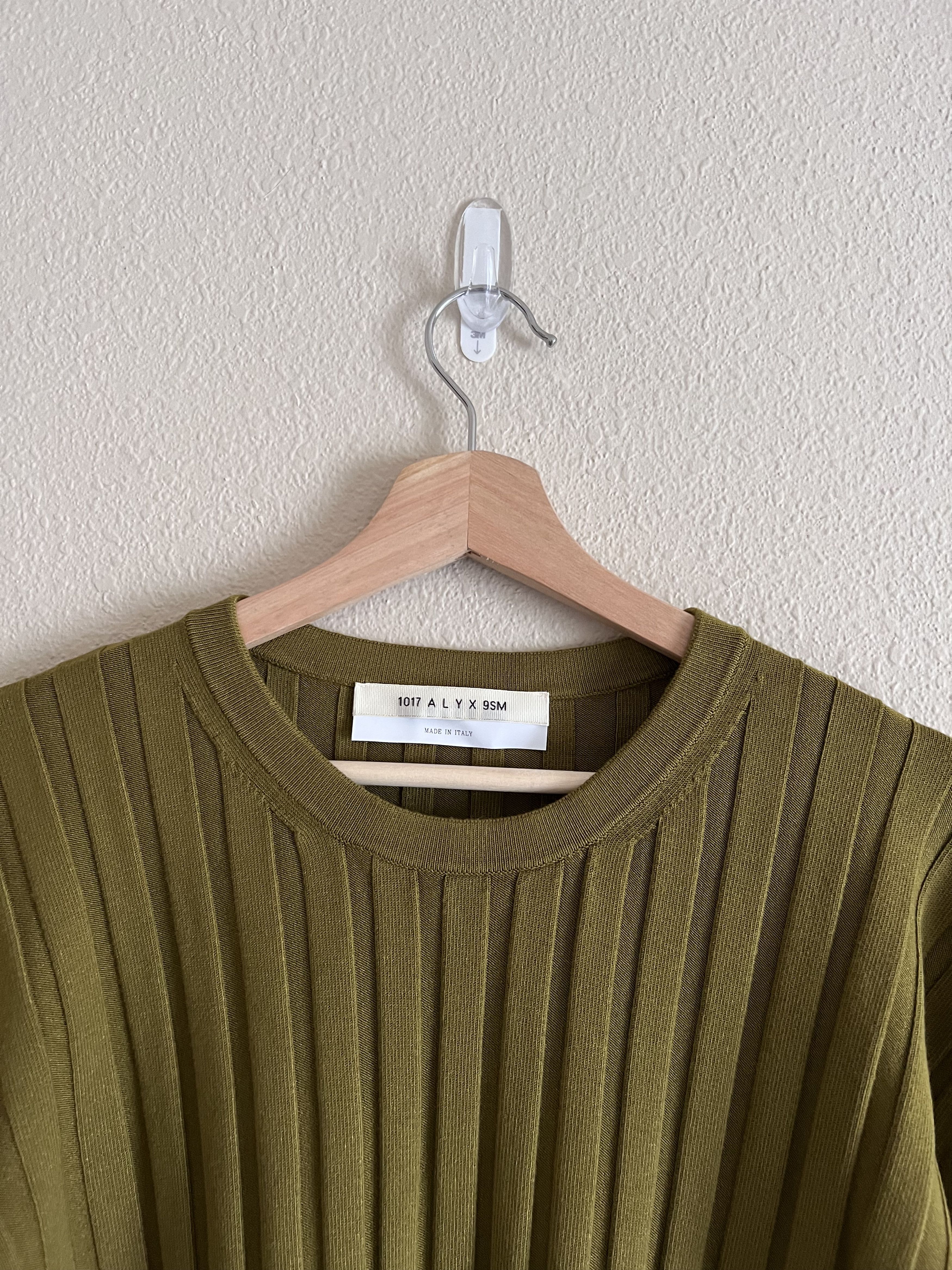 1017 ALYX 9SM 1017 Alyx 9SM Wide Ribbed Knit Sweater in Military Green Size US L / EU 52-54 / 3 - 2 Thumbnail