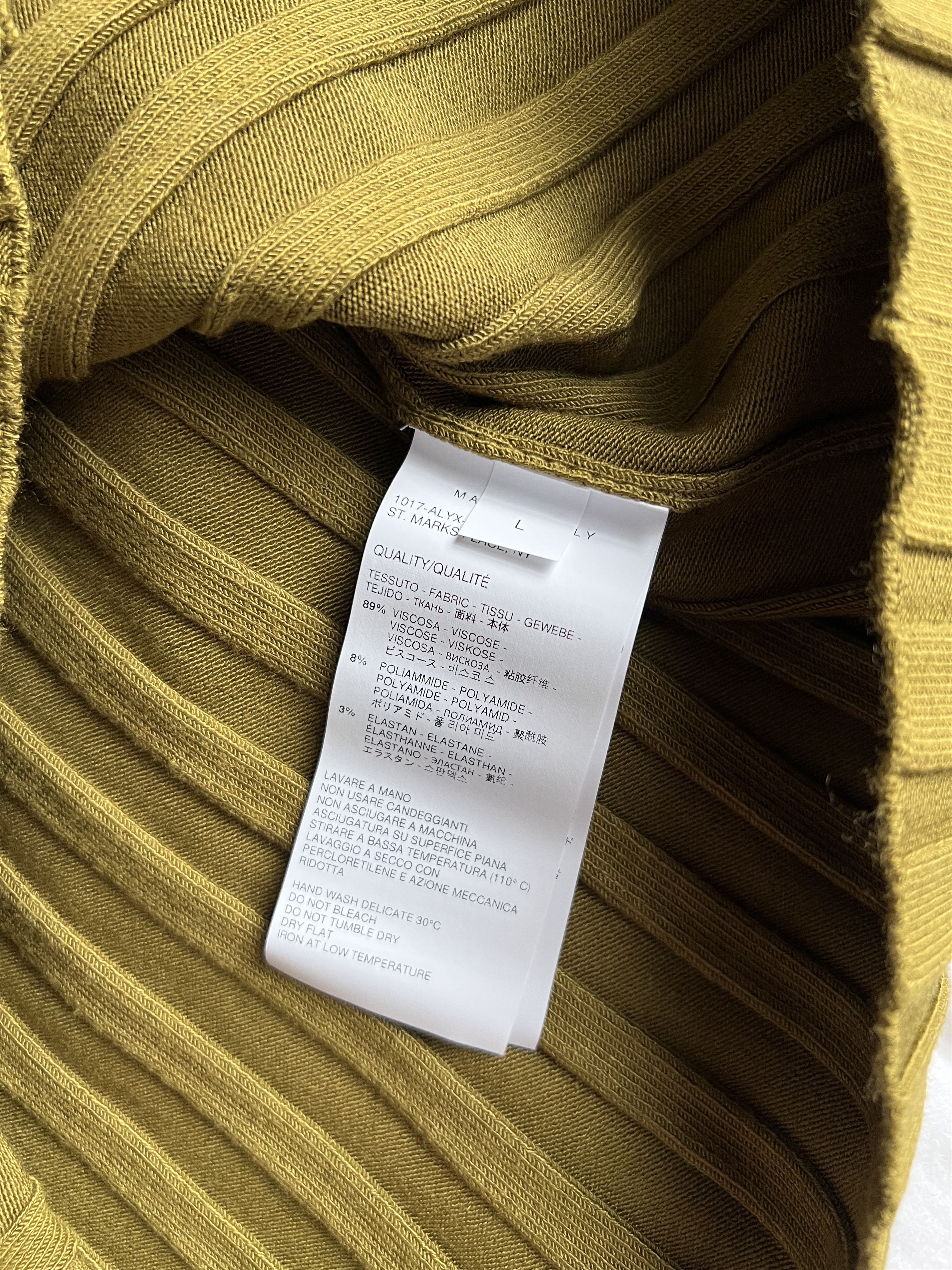 1017 ALYX 9SM 1017 Alyx 9SM Wide Ribbed Knit Sweater in Military Green Size US L / EU 52-54 / 3 - 9 Thumbnail