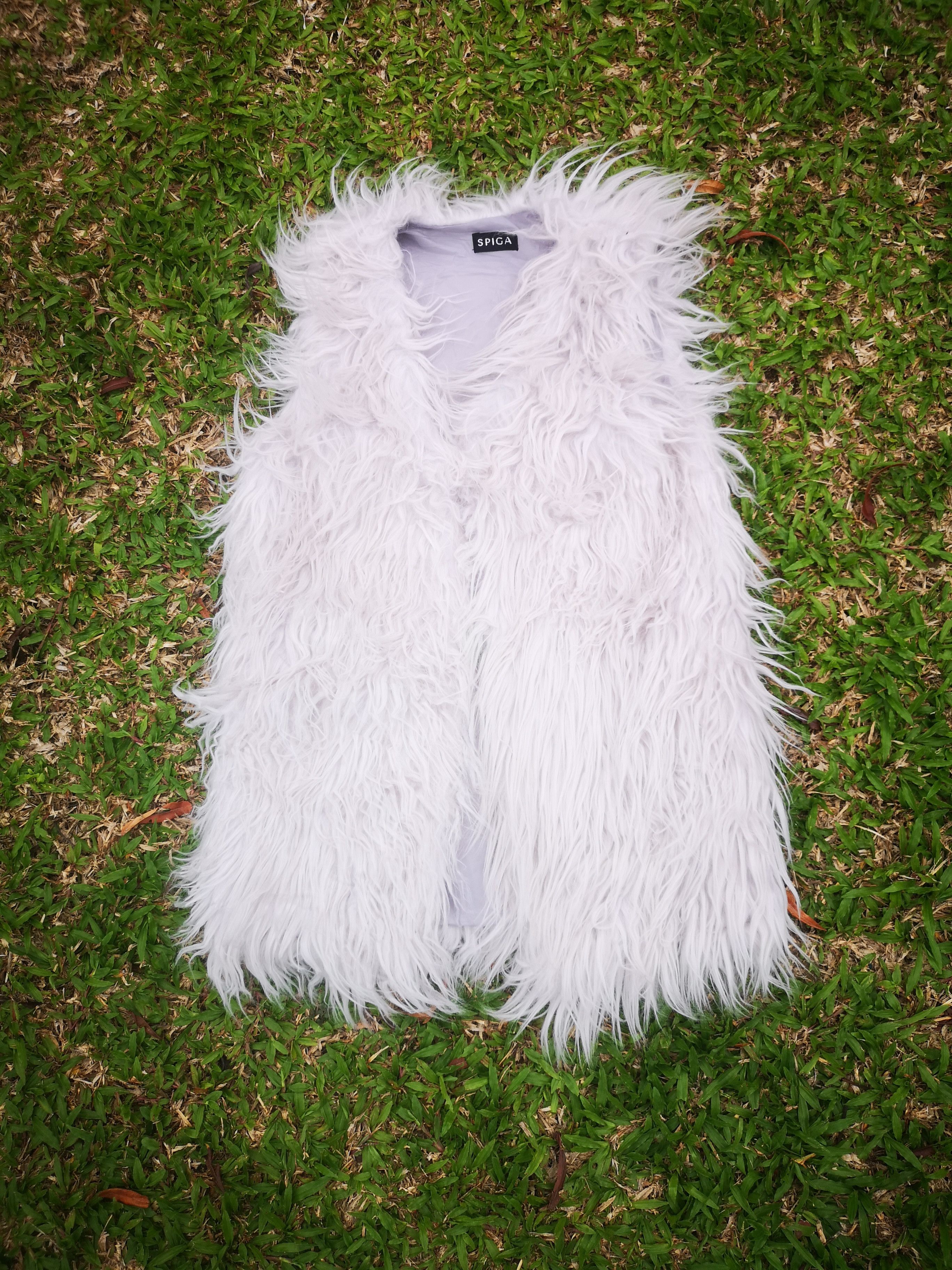 Designer × Japanese Brand × Vintage Cardigan style Faux Fur Spiga Size S / US 4 / IT 40 - 3 Thumbnail