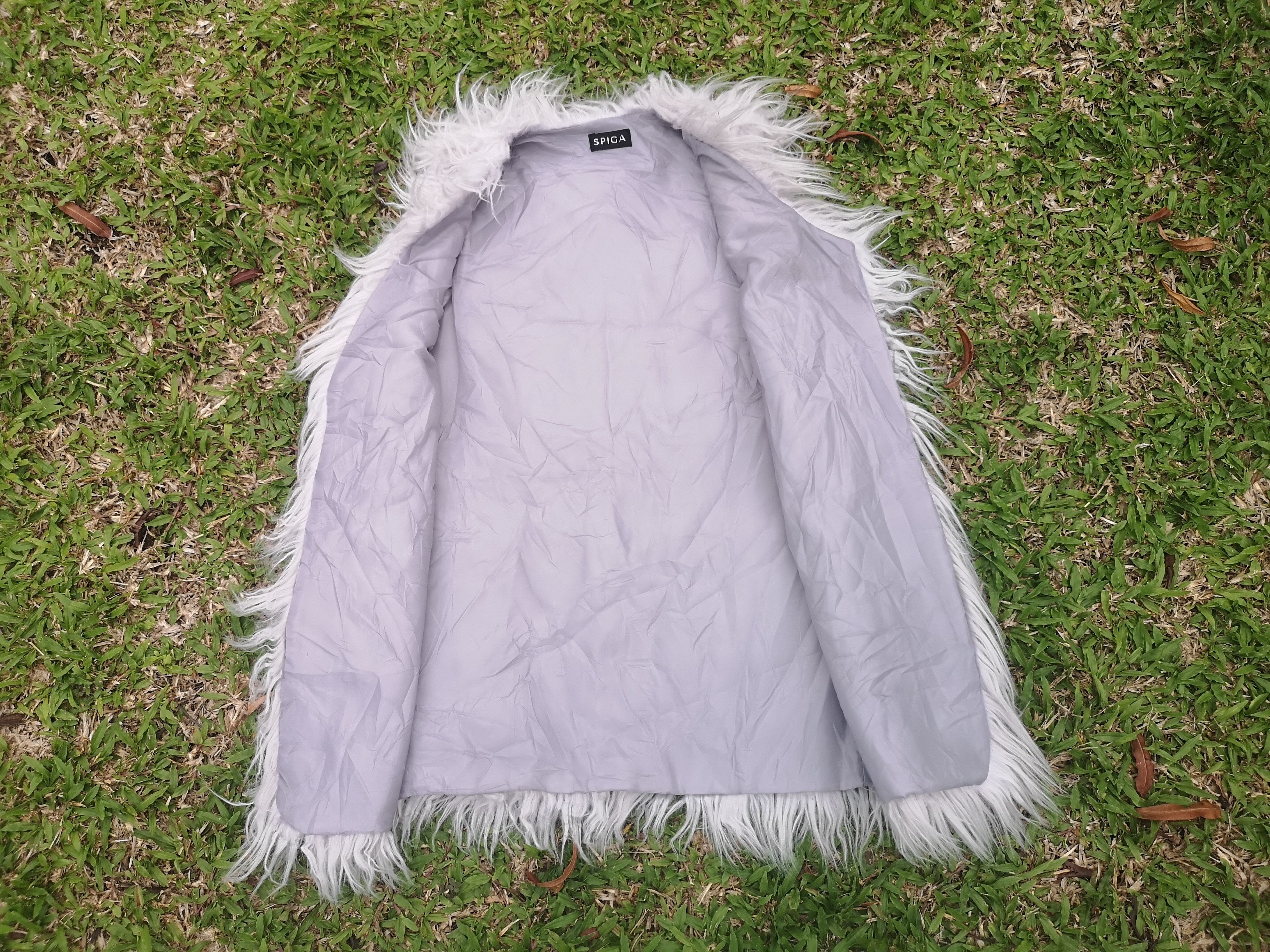 Designer × Japanese Brand × Vintage Cardigan style Faux Fur Spiga Size S / US 4 / IT 40 - 5 Thumbnail