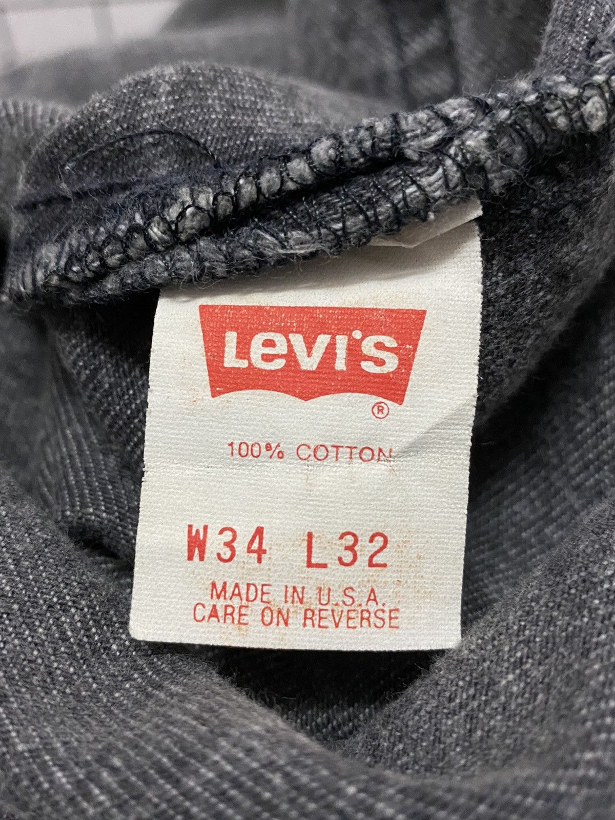 Levi's × Vintage Vintage 80’s Levis 501 Blank R Sun Faded Black Denim Jeans Size US 32 / EU 48 - 19 Thumbnail