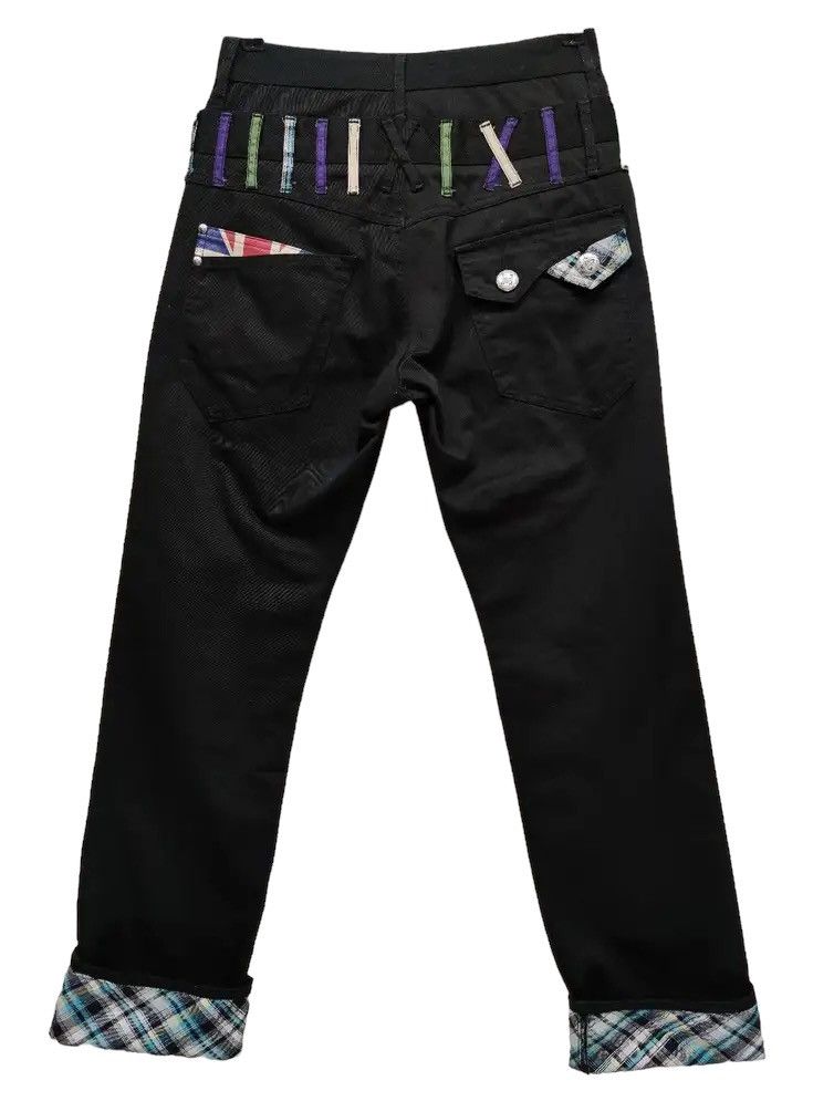 Seditionaries 🔥FYE! Union Jack Punk Sex Pistols Double Waist Black Pants Size US 28 / EU 44 - 5 Thumbnail