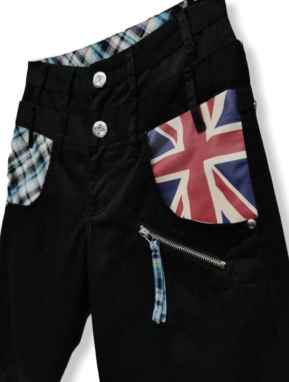 Seditionaries 🔥FYE! Union Jack Punk Sex Pistols Double Waist Black Pants Size US 28 / EU 44 - 3 Thumbnail