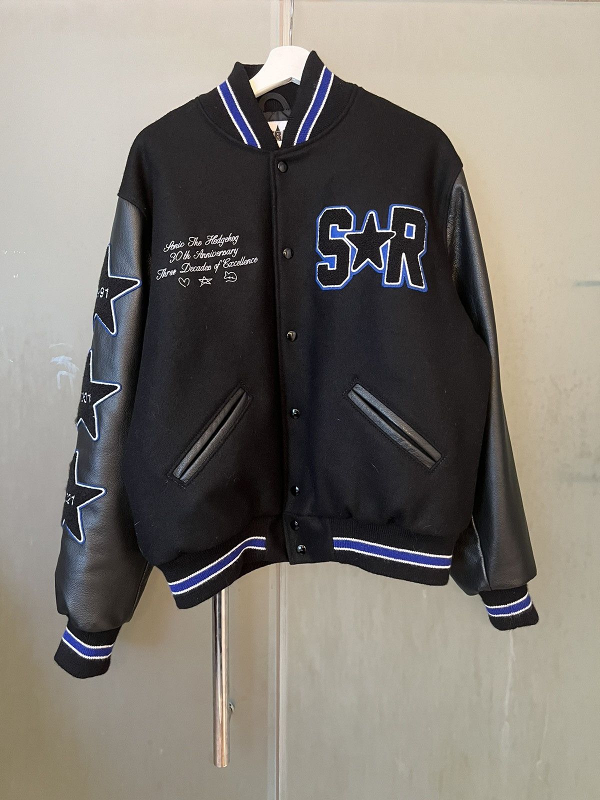 Stray Rats Stray Rats x Sonic 30th Anniversary Varsity Jacket | Grailed