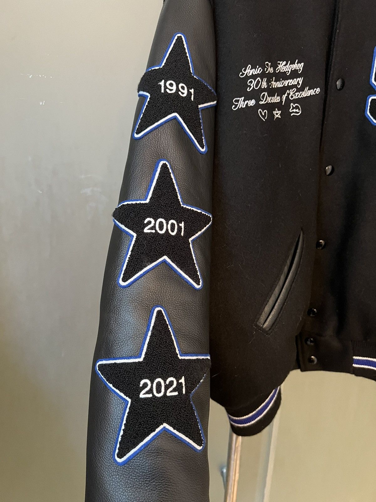 Stray Rats Stray Rats x Sonic 30th Anniversary Varsity Jacket | Grailed