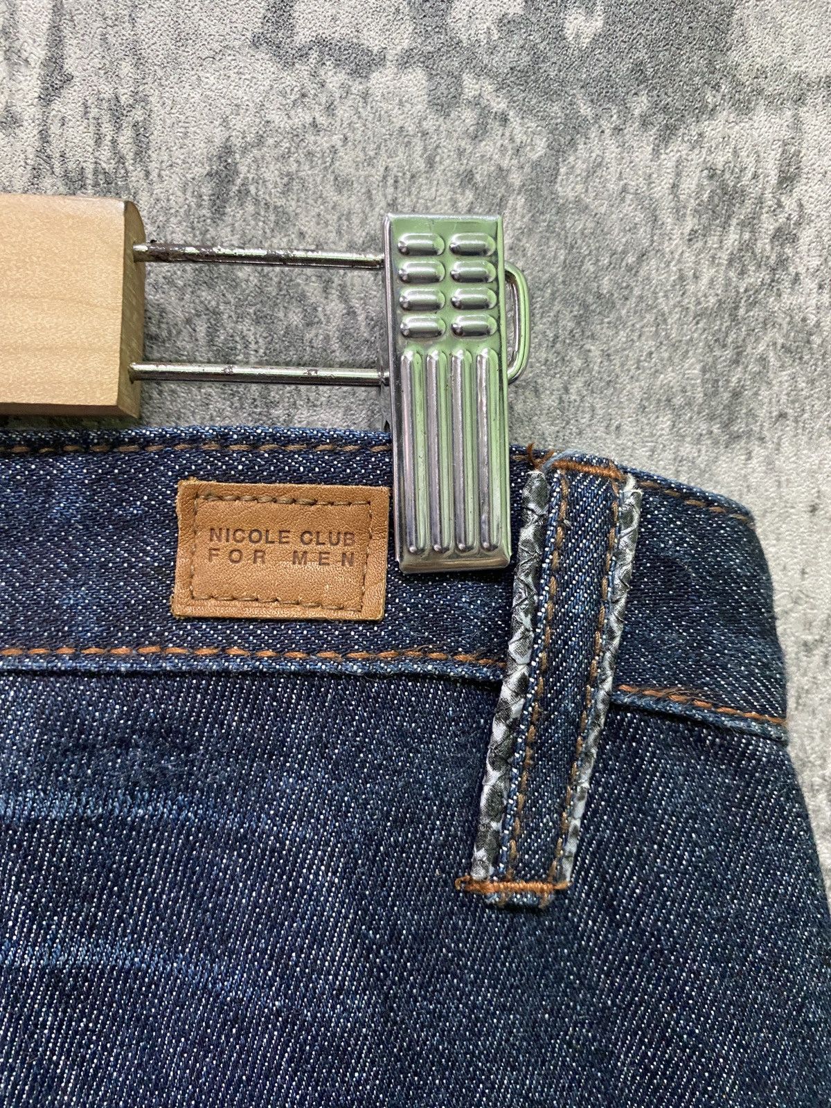 If Six Was Nine × Japanese Brand × Nicole Club Flare Nicole Club For Men Reconstructed Low Rise Snake Denim Size US 30 / EU 46 - 18 Thumbnail