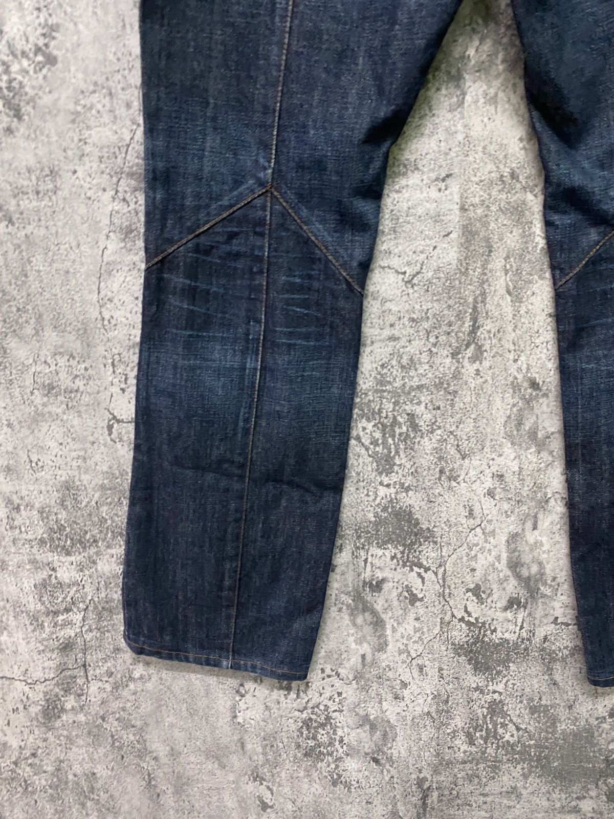 If Six Was Nine × Japanese Brand × Nicole Club Flare Nicole Club For Men Reconstructed Low Rise Snake Denim Size US 30 / EU 46 - 14 Thumbnail