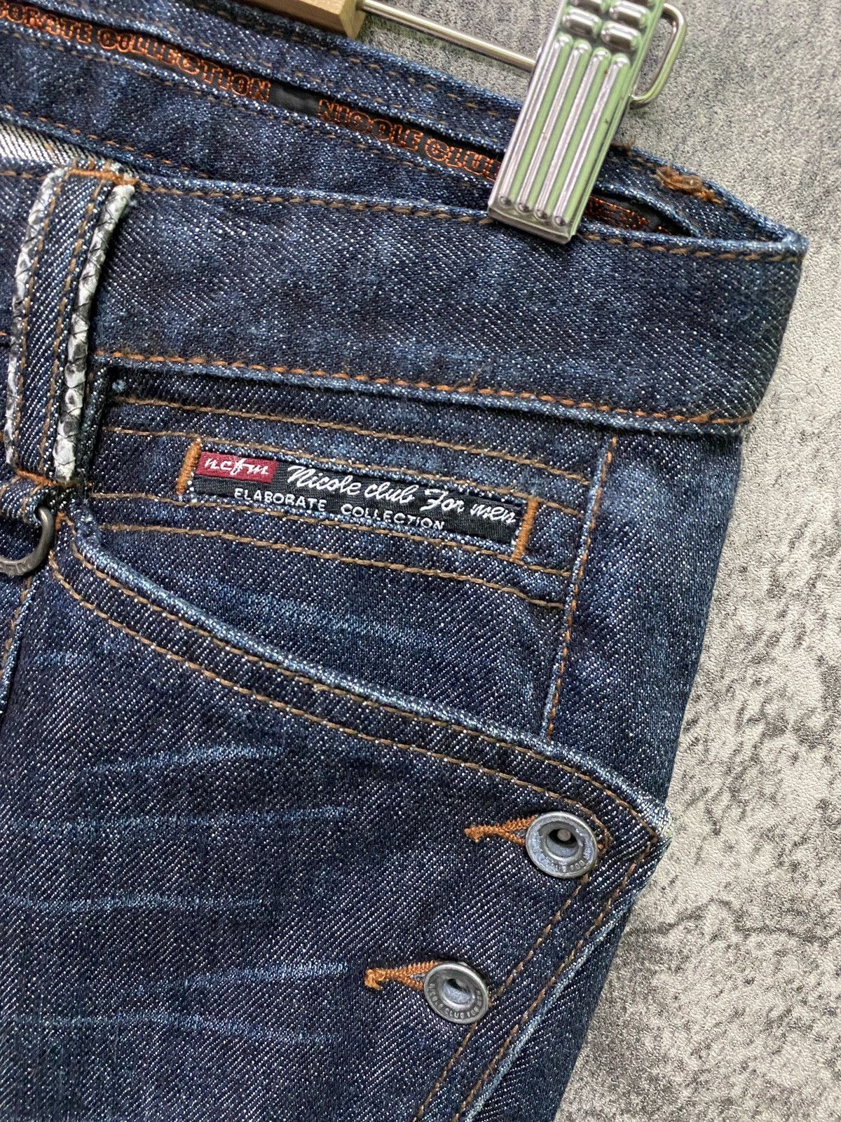 If Six Was Nine × Japanese Brand × Nicole Club Flare Nicole Club For Men Reconstructed Low Rise Snake Denim Size US 30 / EU 46 - 8 Thumbnail
