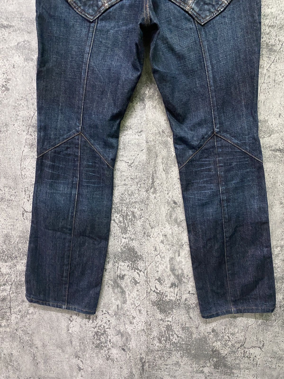 If Six Was Nine × Japanese Brand × Nicole Club Flare Nicole Club For Men Reconstructed Low Rise Snake Denim Size US 30 / EU 46 - 15 Thumbnail