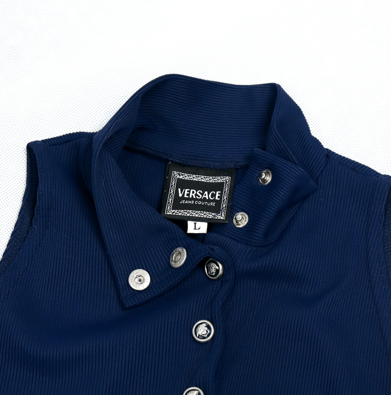 Versace Rare Medusa Buttons Bodysuit Size L / US 10 / IT 46 - 3 Thumbnail