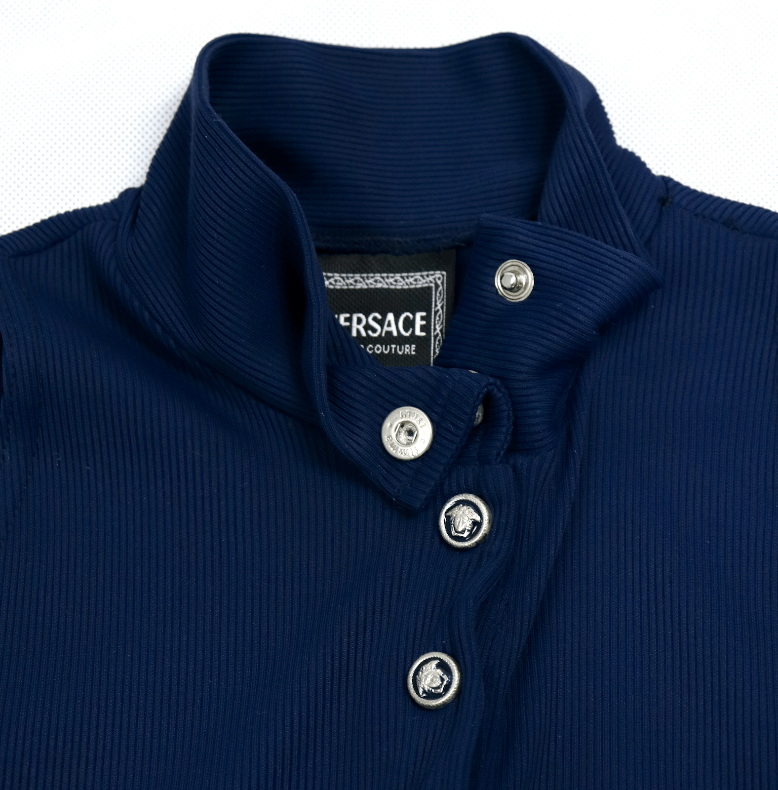 Versace Rare Medusa Buttons Bodysuit Size L / US 10 / IT 46 - 4 Thumbnail