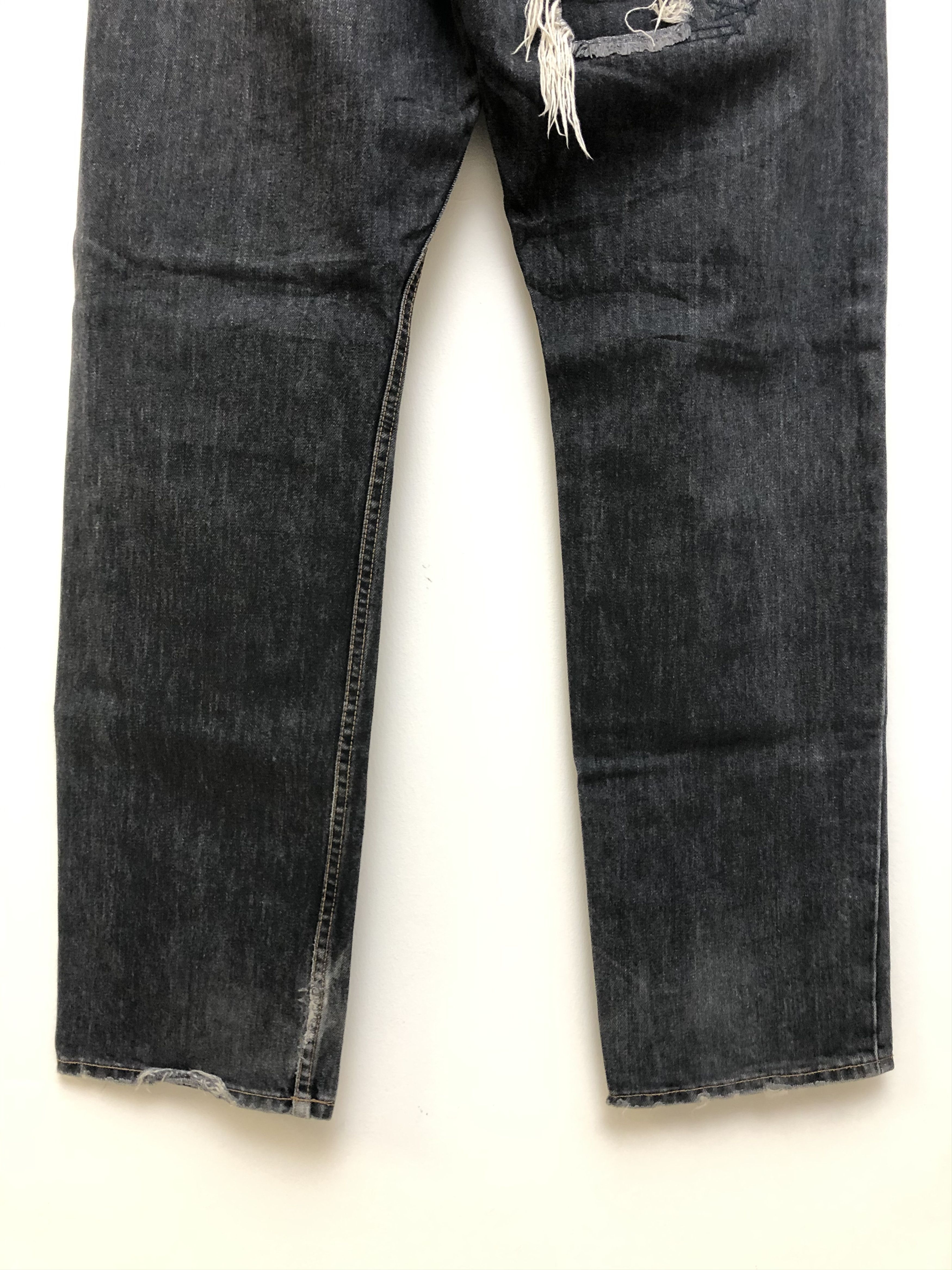 Beams Plus × Japanese Brand Beams Made In Japan Distressed Denim Jeans Black Size US 34 / EU 50 - 11 Thumbnail
