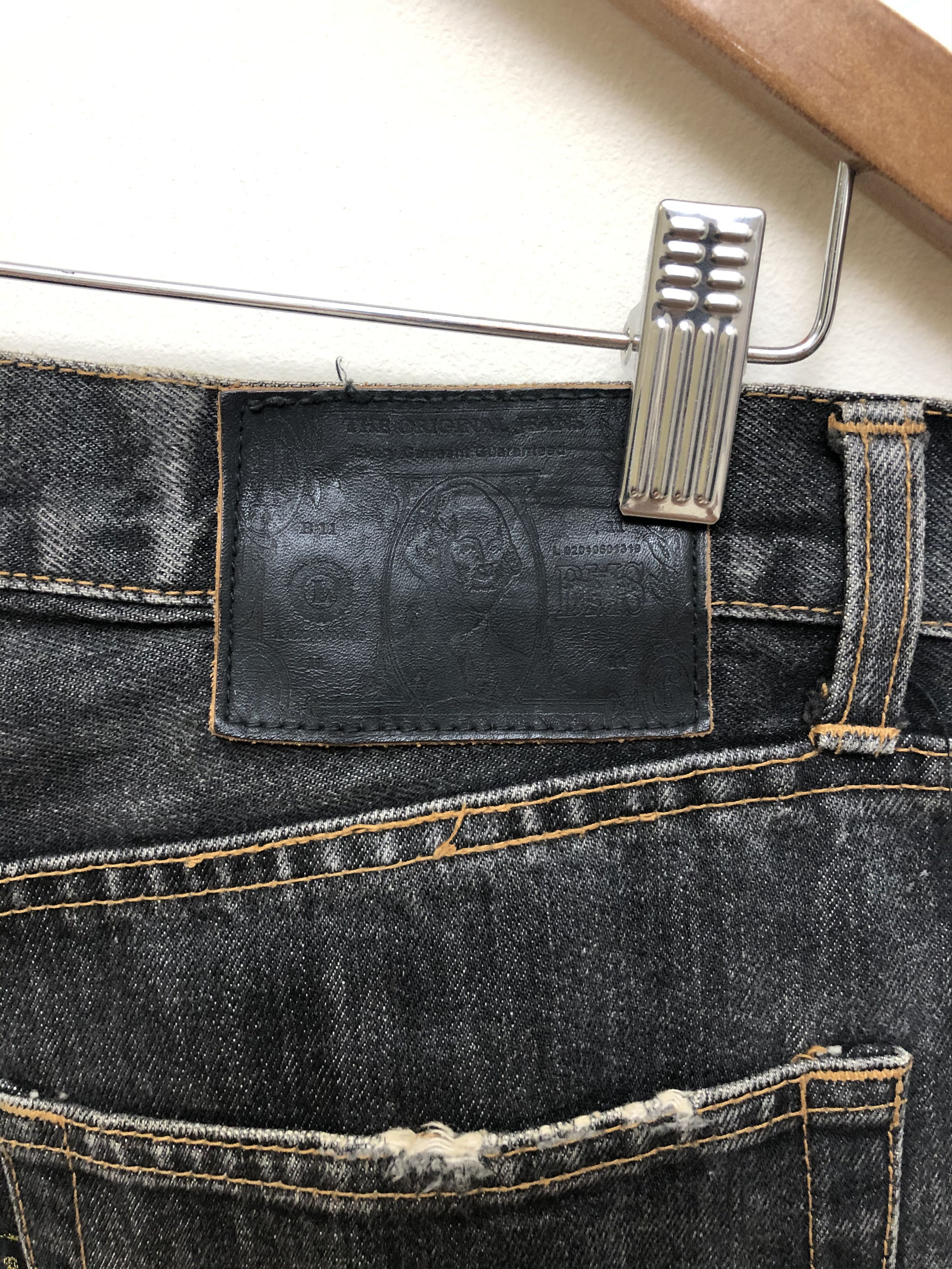 Beams Plus × Japanese Brand Beams Made In Japan Distressed Denim Jeans Black Size US 34 / EU 50 - 9 Thumbnail