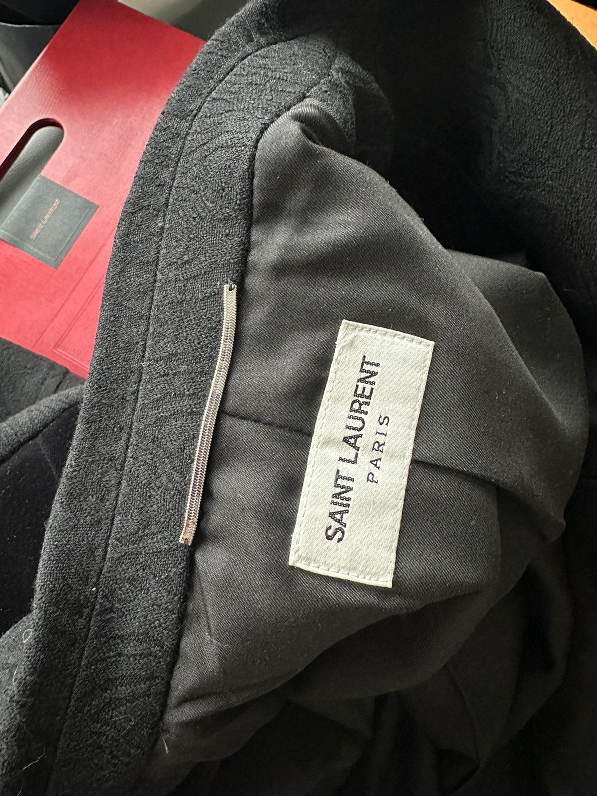 Saint Laurent Paris × Yves Saint Laurent $3,600 SuperRunway Velvet Embroidery Virgin Wool Blazer New Size 50R - 8 Thumbnail