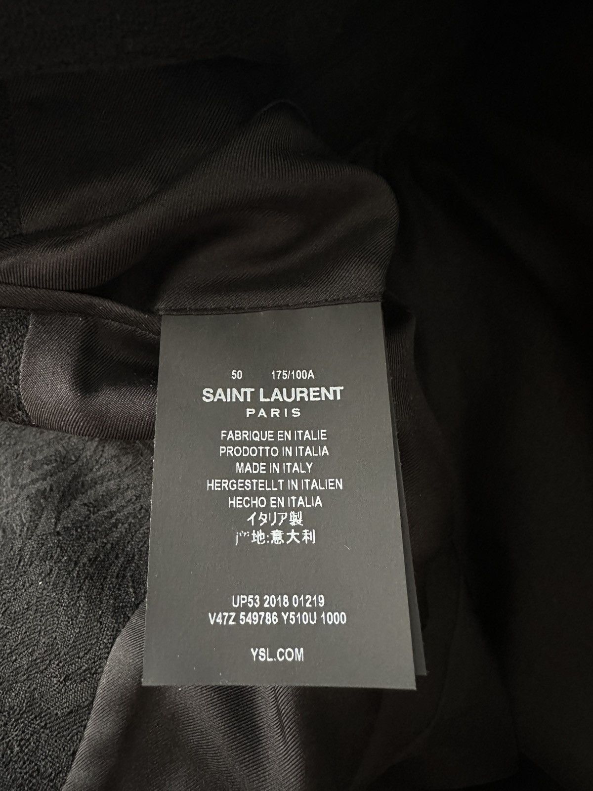 Saint Laurent Paris × Yves Saint Laurent $3,600 SuperRunway Velvet Embroidery Virgin Wool Blazer New Size 50R - 9 Thumbnail