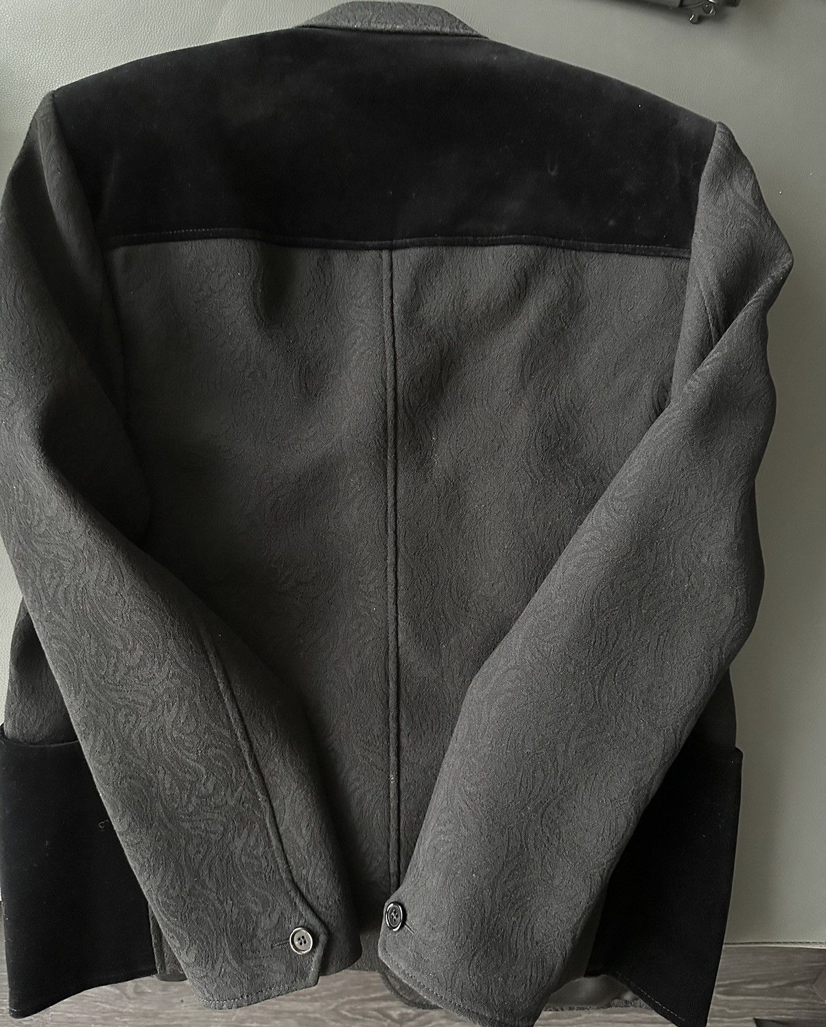 Saint Laurent Paris × Yves Saint Laurent $3,600 SuperRunway Velvet Embroidery Virgin Wool Blazer New Size 50R - 25 Thumbnail