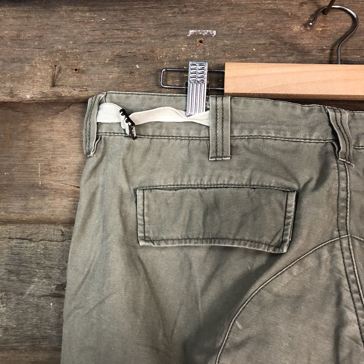 Global Work DLL Global Work Green Olive Cargo Multipocket Pants #1520 Size US 34 / EU 50 - 11 Thumbnail