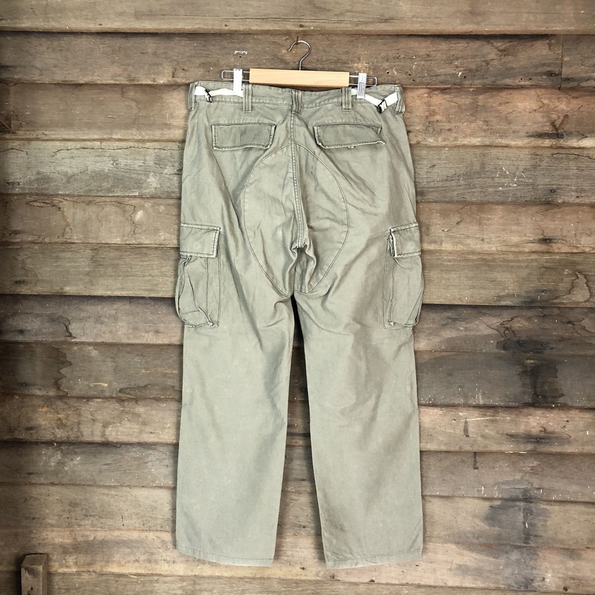 Global Work DLL Global Work Green Olive Cargo Multipocket Pants #1520 Size US 34 / EU 50 - 8 Thumbnail
