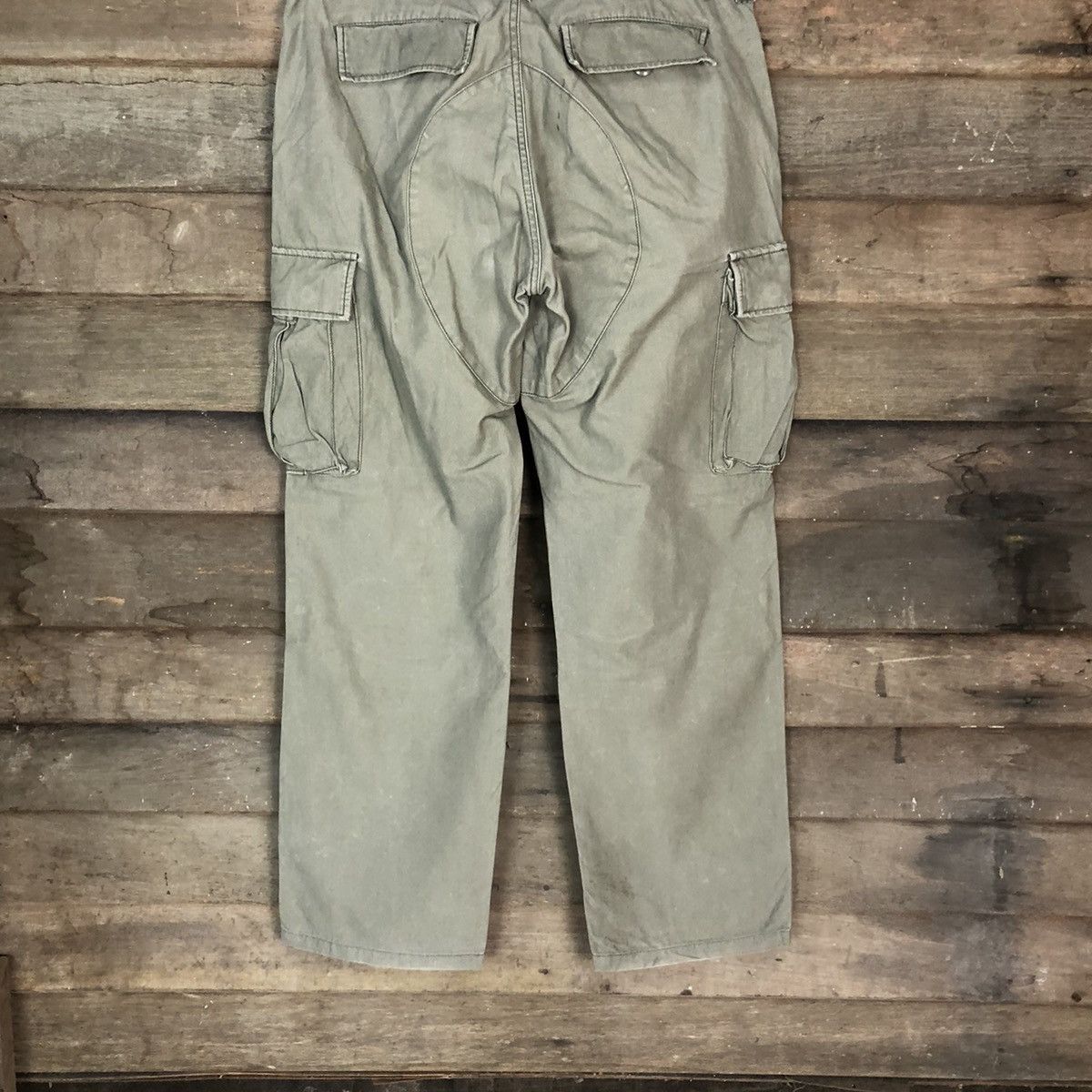Global Work DLL Global Work Green Olive Cargo Multipocket Pants #1520 Size US 34 / EU 50 - 10 Thumbnail