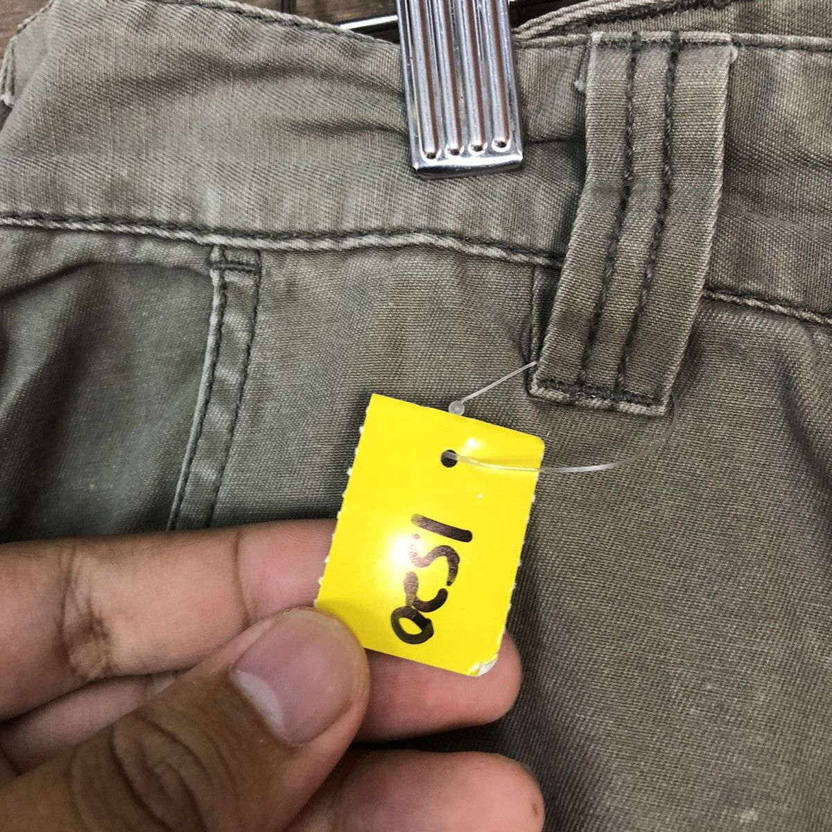 Global Work DLL Global Work Green Olive Cargo Multipocket Pants #1520 Size US 34 / EU 50 - 7 Thumbnail