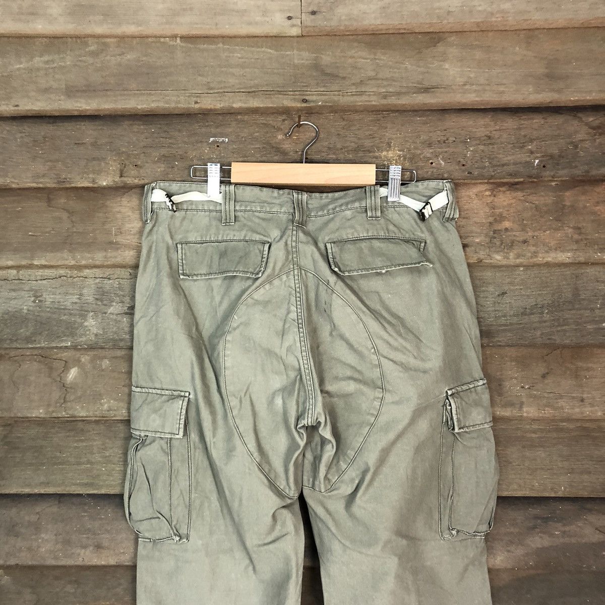 Global Work DLL Global Work Green Olive Cargo Multipocket Pants #1520 Size US 34 / EU 50 - 9 Thumbnail
