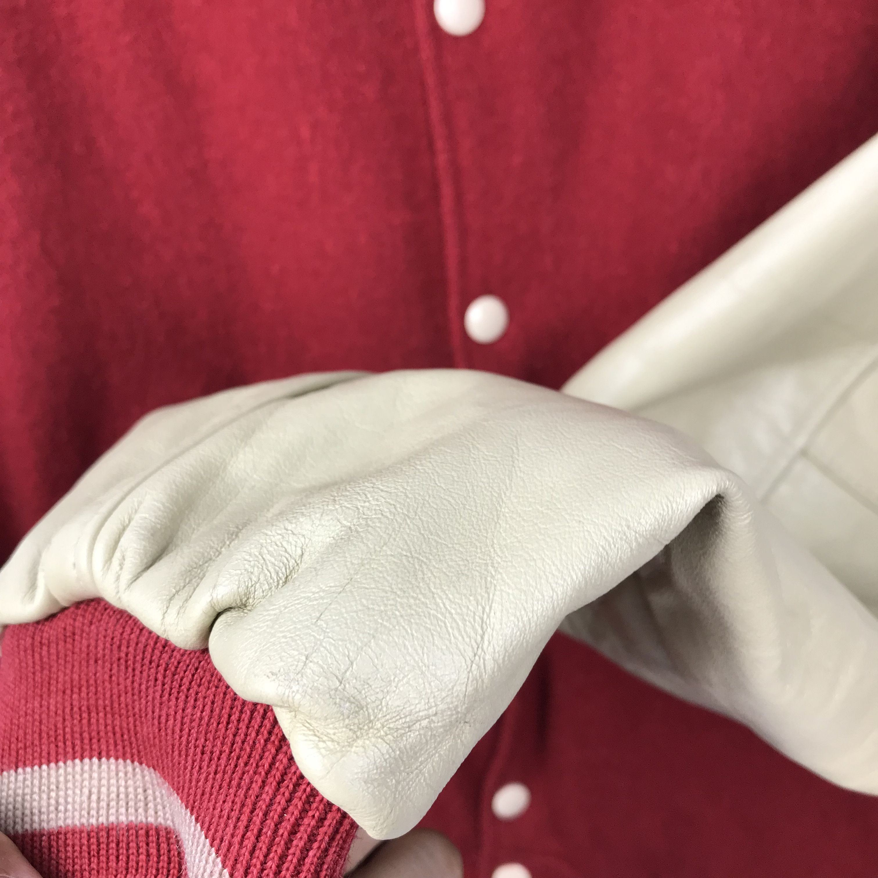 Holloway Vintage Holloway Wool Leather Sleeve Varsity Size US M / EU 48-50 / 2 - 19 Thumbnail