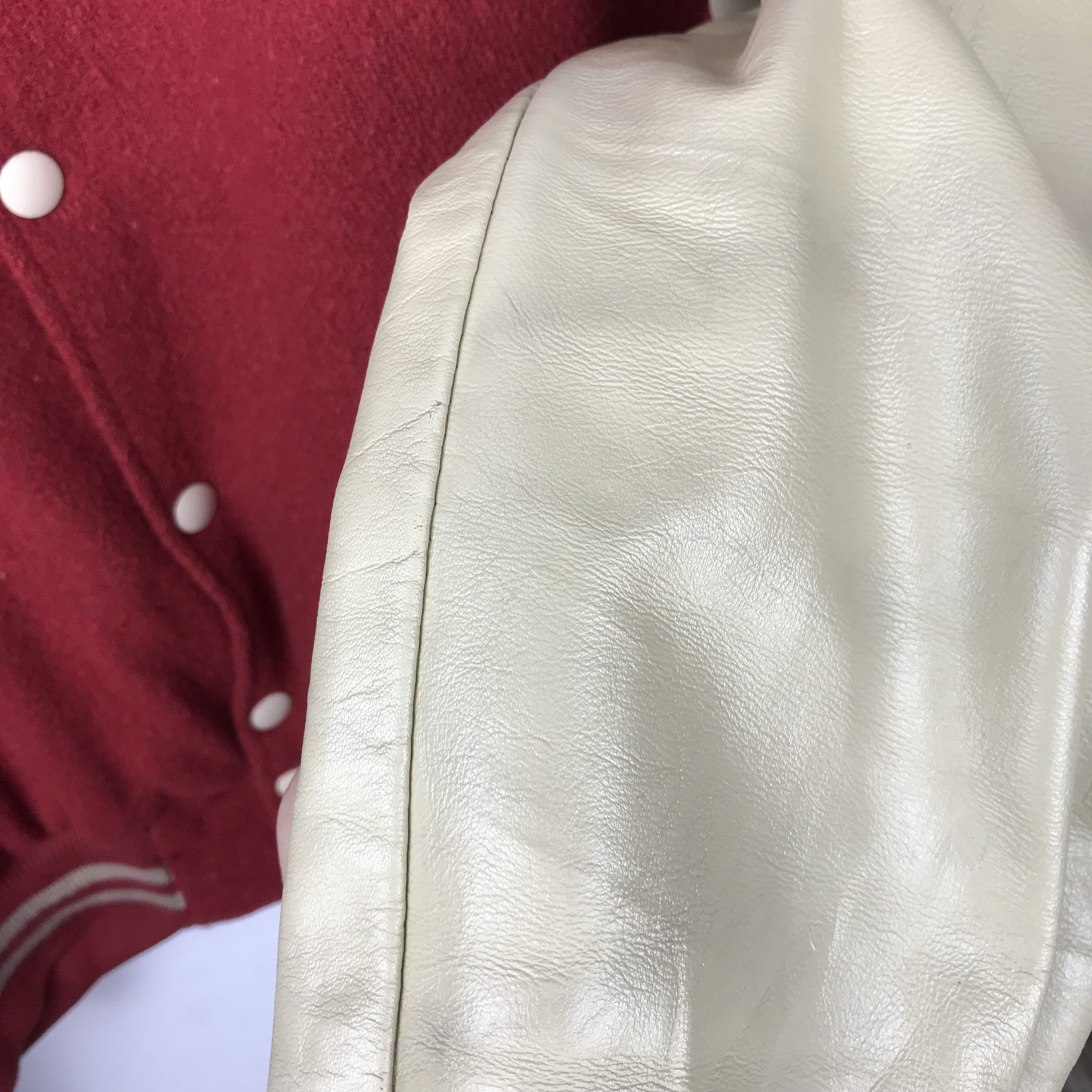Holloway Vintage Holloway Wool Leather Sleeve Varsity Size US M / EU 48-50 / 2 - 17 Thumbnail