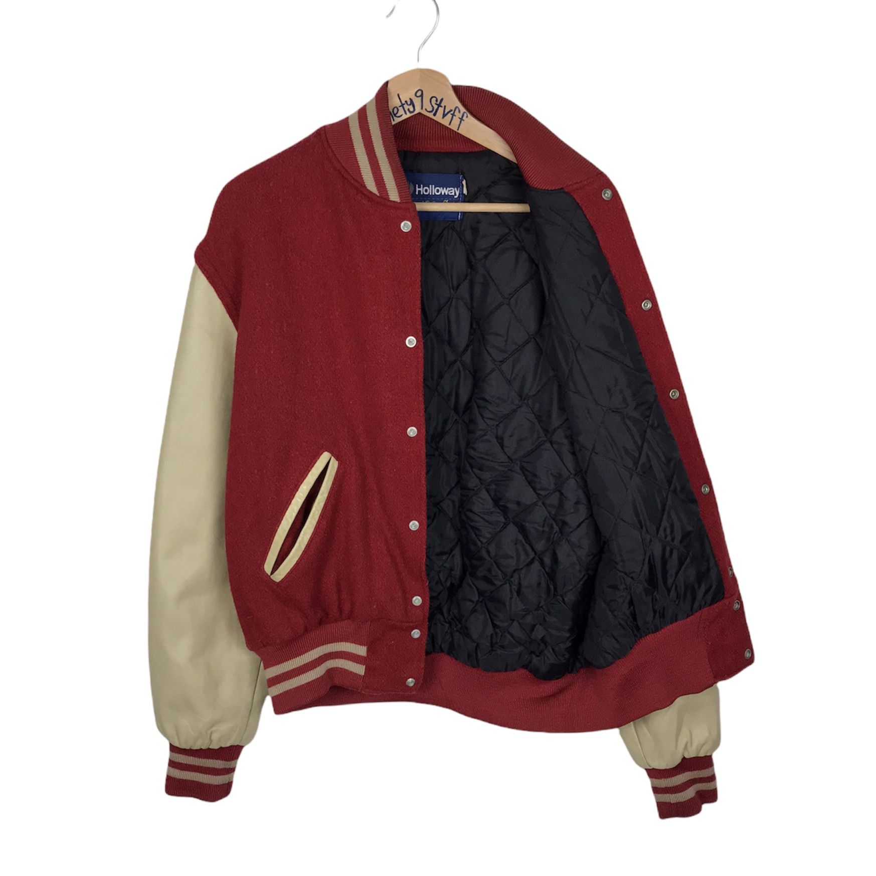 Holloway Vintage Holloway Wool Leather Sleeve Varsity Size US M / EU 48-50 / 2 - 6 Thumbnail