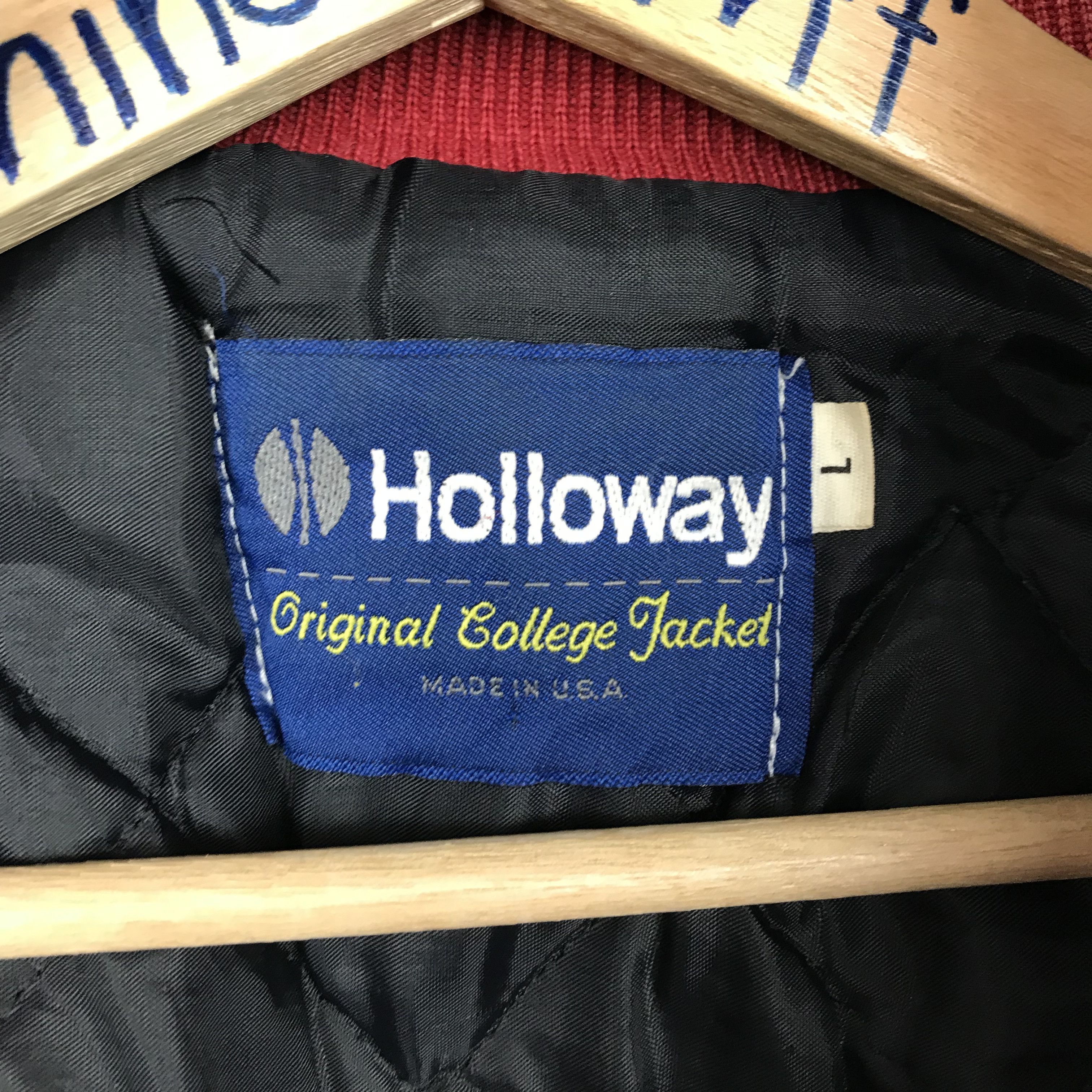 Holloway Vintage Holloway Wool Leather Sleeve Varsity Size US M / EU 48-50 / 2 - 7 Thumbnail