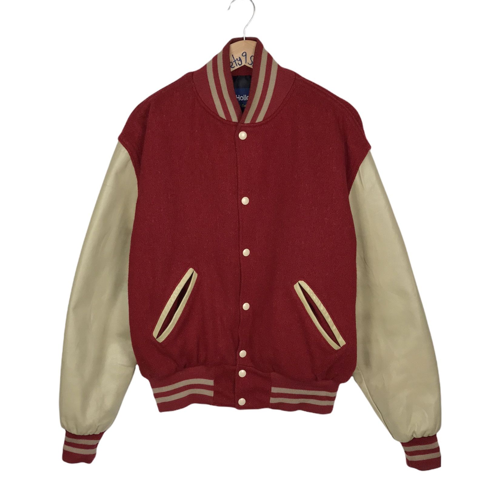 Holloway Vintage Holloway Wool Leather Sleeve Varsity Size US M / EU 48-50 / 2 - 1 Thumbnail