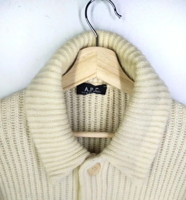 A.P.C. × Designer × Vintage 💥True Vintage 💥A.P.C X HIVER (1998) Wool Buttons Knitwear Size US L / EU 52-54 / 3 - 2 Thumbnail