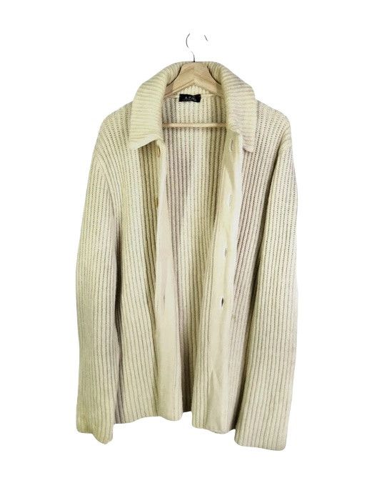 A.P.C. × Designer × Vintage 💥True Vintage 💥A.P.C X HIVER (1998) Wool Buttons Knitwear Size US L / EU 52-54 / 3 - 5 Thumbnail