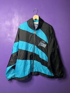 Vintage NFL (Pro Player) - Carolina 'Panthers' Leather Jacket 1990's Large