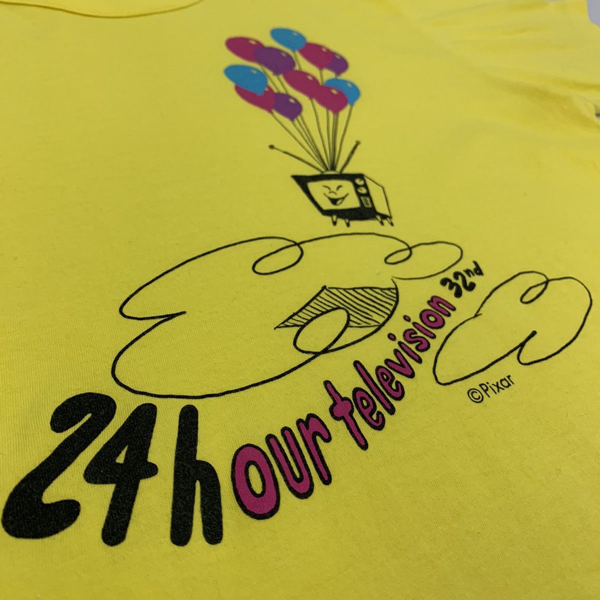 Japanese Brand × Takashi Murakami × Vintage Vintag 90s 24HOUR TELEVISION Pixar Balloon SingleStitch Tee Size US M / EU 48-50 / 2 - 3 Thumbnail