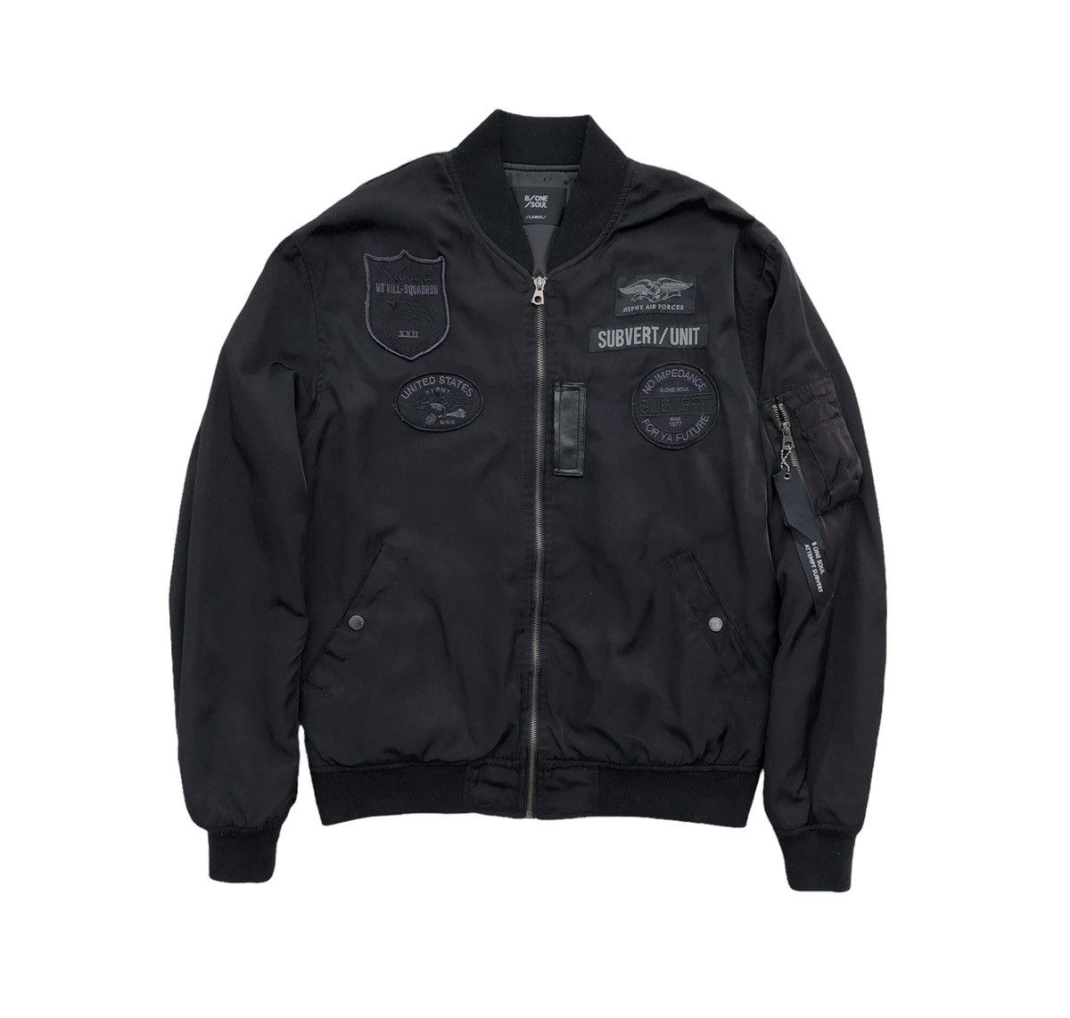 Japanese Brand 🔥B ONE SOUL Patch Bomber Jacket Size US L / EU 52-54 / 3 - 6 Thumbnail