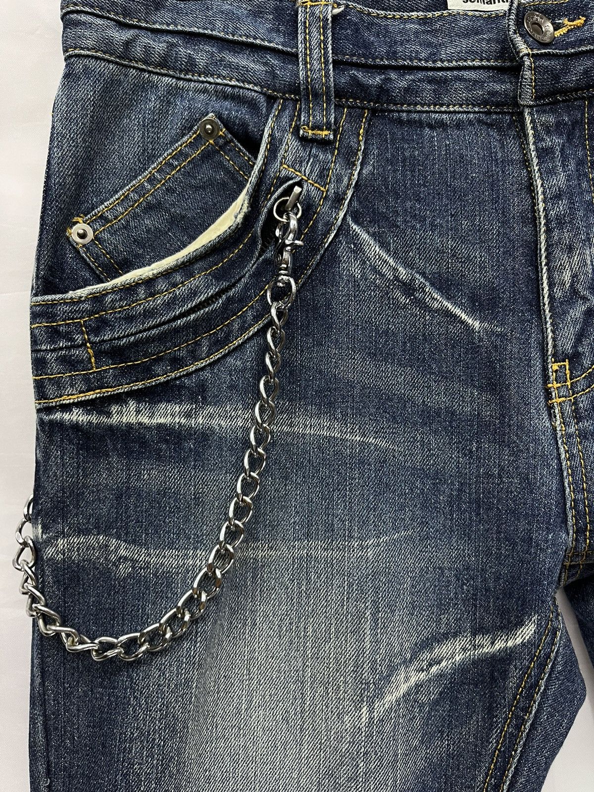 semanticdesign 🔥SEMANTIC 3-Way Length Punk Whisker Minimalist Flare Denim Size US 31 - 15 Thumbnail
