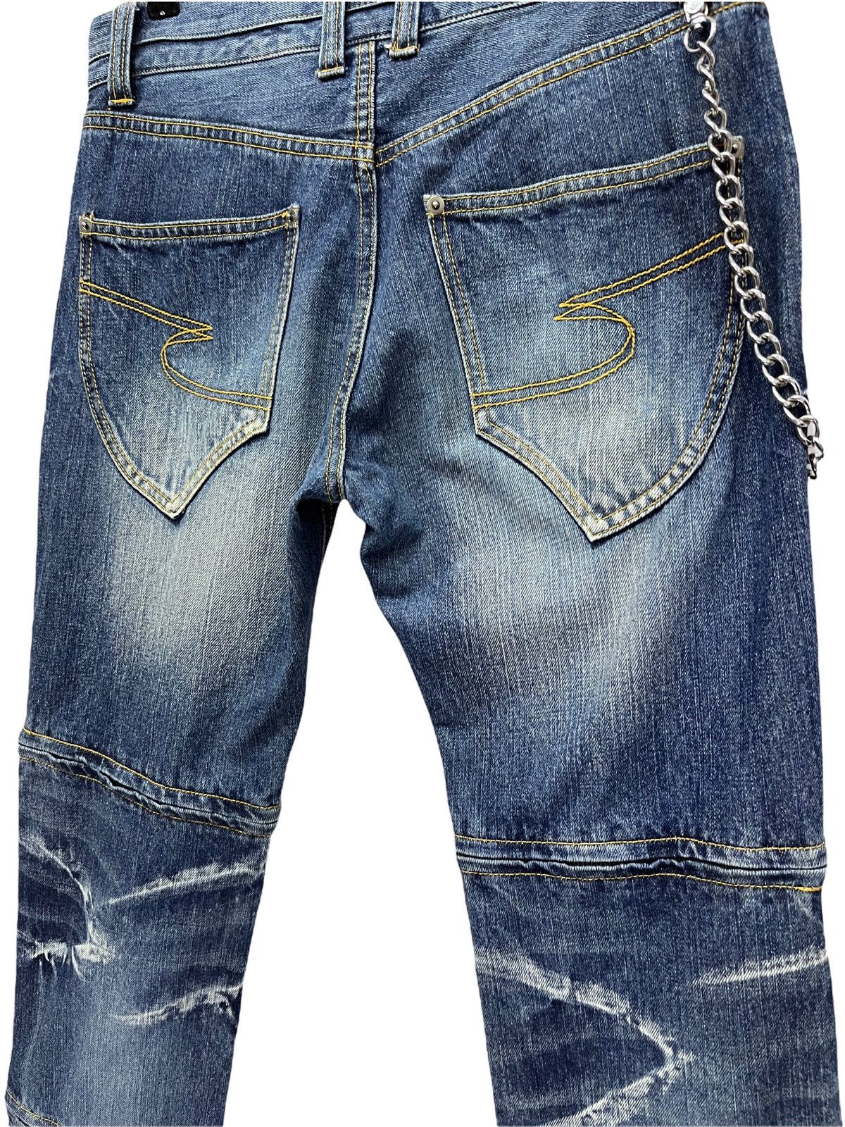 semanticdesign 🔥SEMANTIC 3-Way Length Punk Whisker Minimalist Flare Denim Size US 31 - 19 Thumbnail