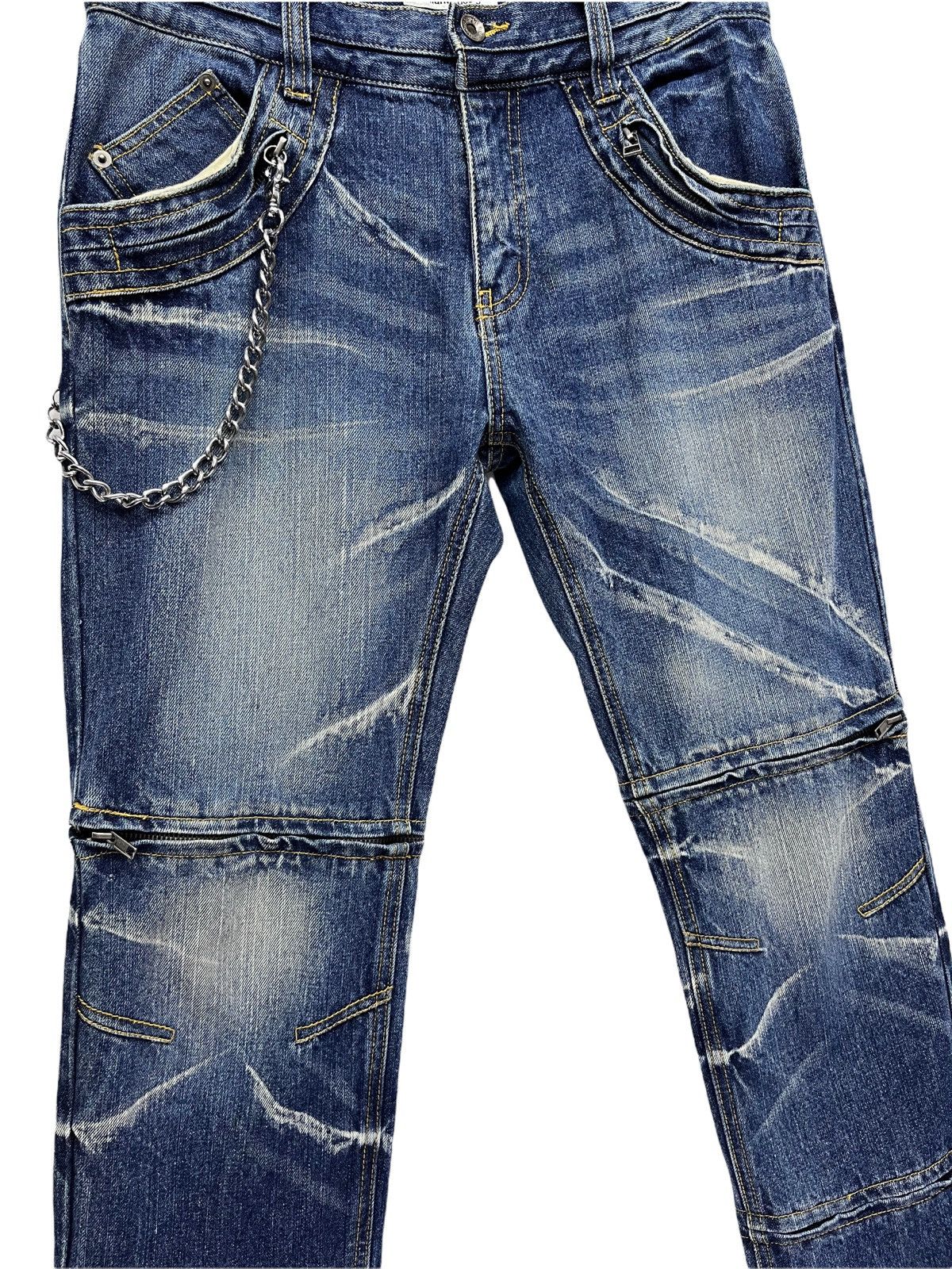 semanticdesign 🔥SEMANTIC 3-Way Length Punk Whisker Minimalist Flare Denim Size US 31 - 8 Thumbnail
