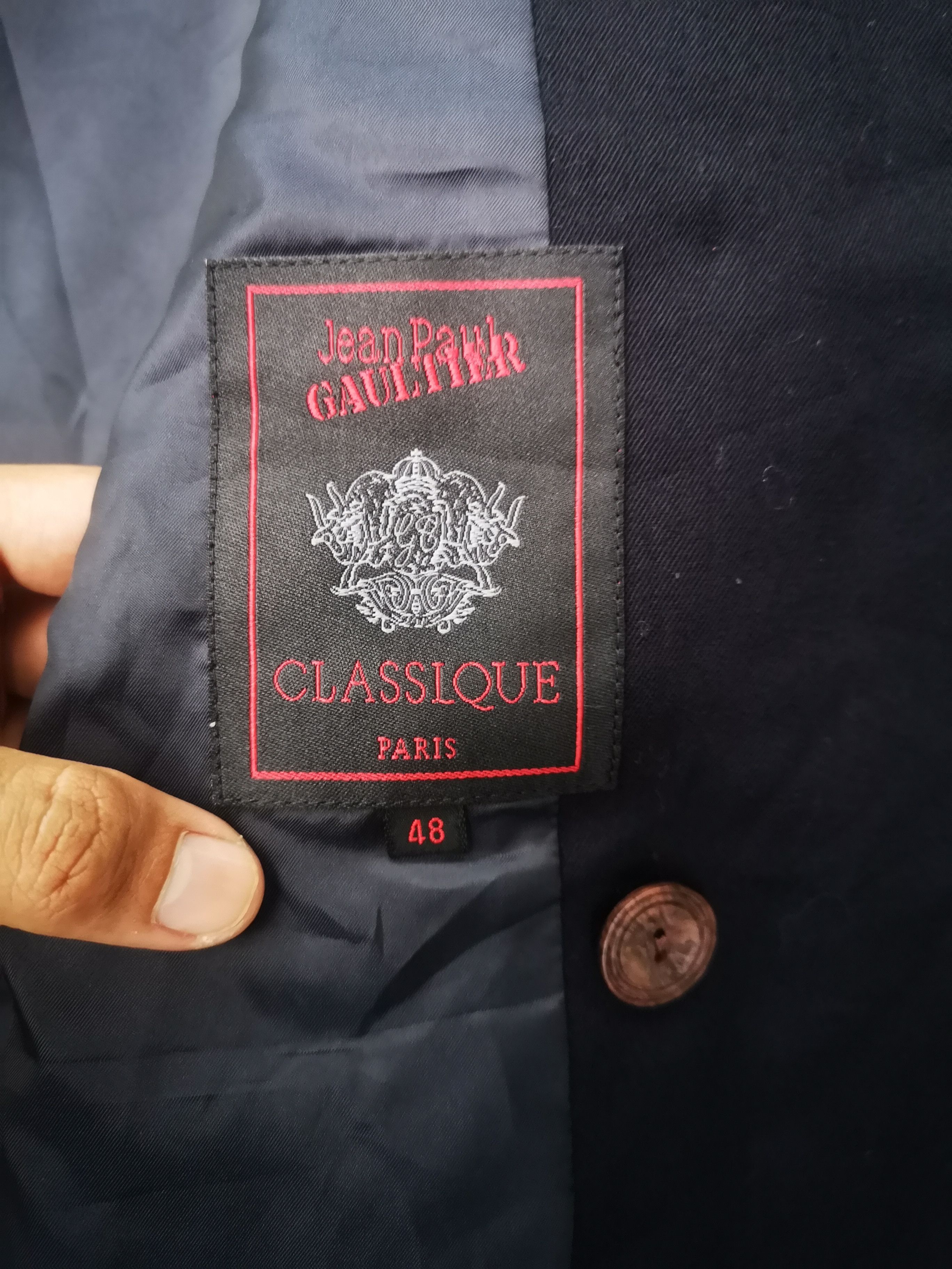 Designer × Jean Paul Gaultier × Vintage Jean Paul Gaultier Classique Blazer Size 48S - 8 Thumbnail