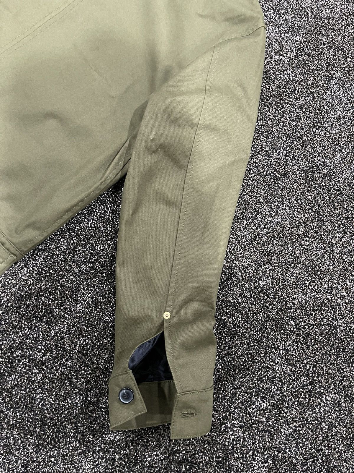 Loewe Loewe Leather Logo Green Worker’s Jacket Button Up *RARE* Size US L / EU 52-54 / 3 - 10 Thumbnail