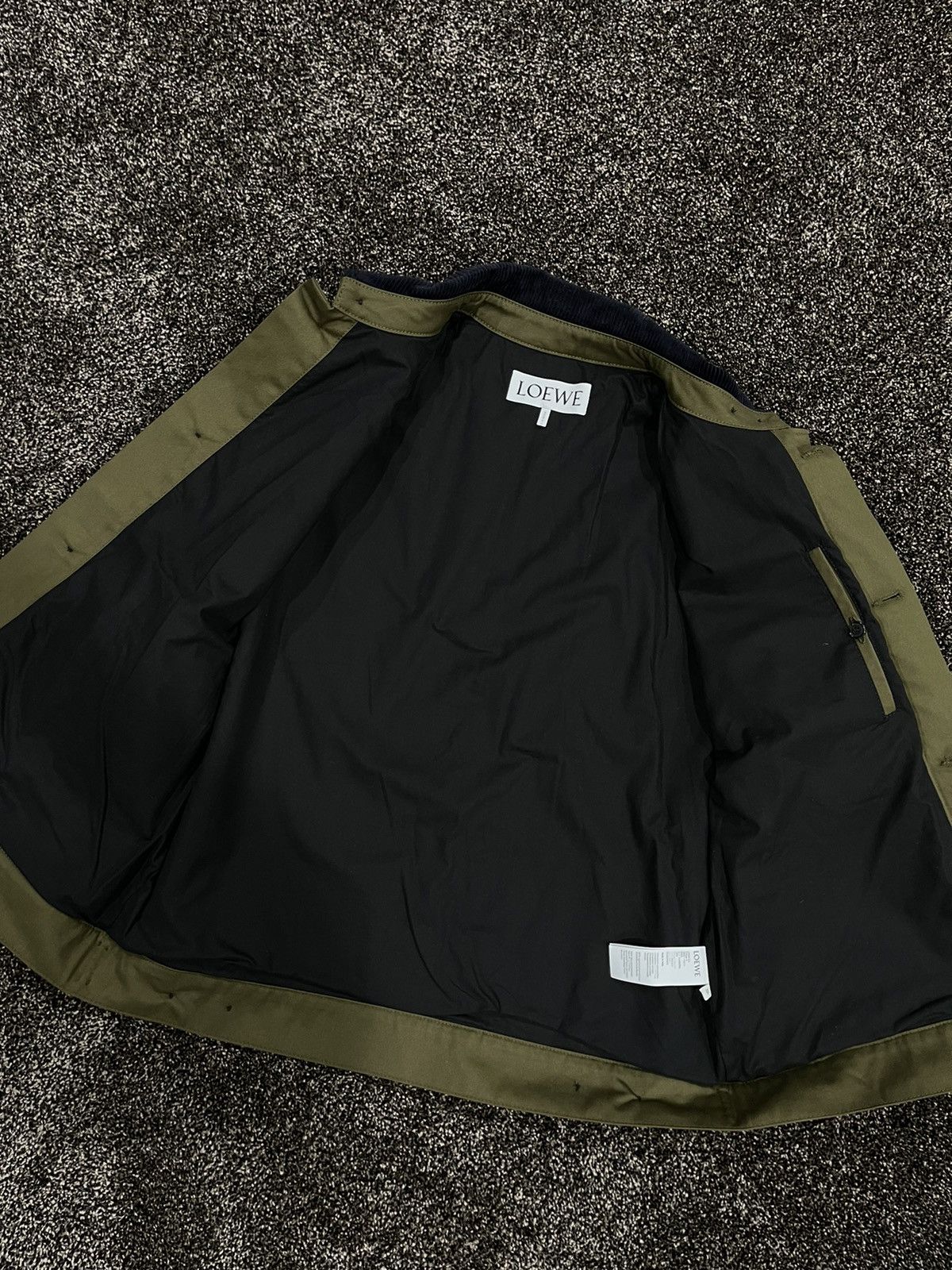 Loewe Loewe Leather Logo Green Worker’s Jacket Button Up *RARE* Size US L / EU 52-54 / 3 - 14 Thumbnail