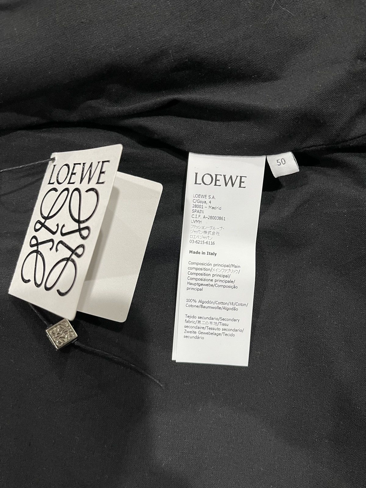Loewe Loewe Leather Logo Green Worker’s Jacket Button Up *RARE* Size US L / EU 52-54 / 3 - 16 Thumbnail