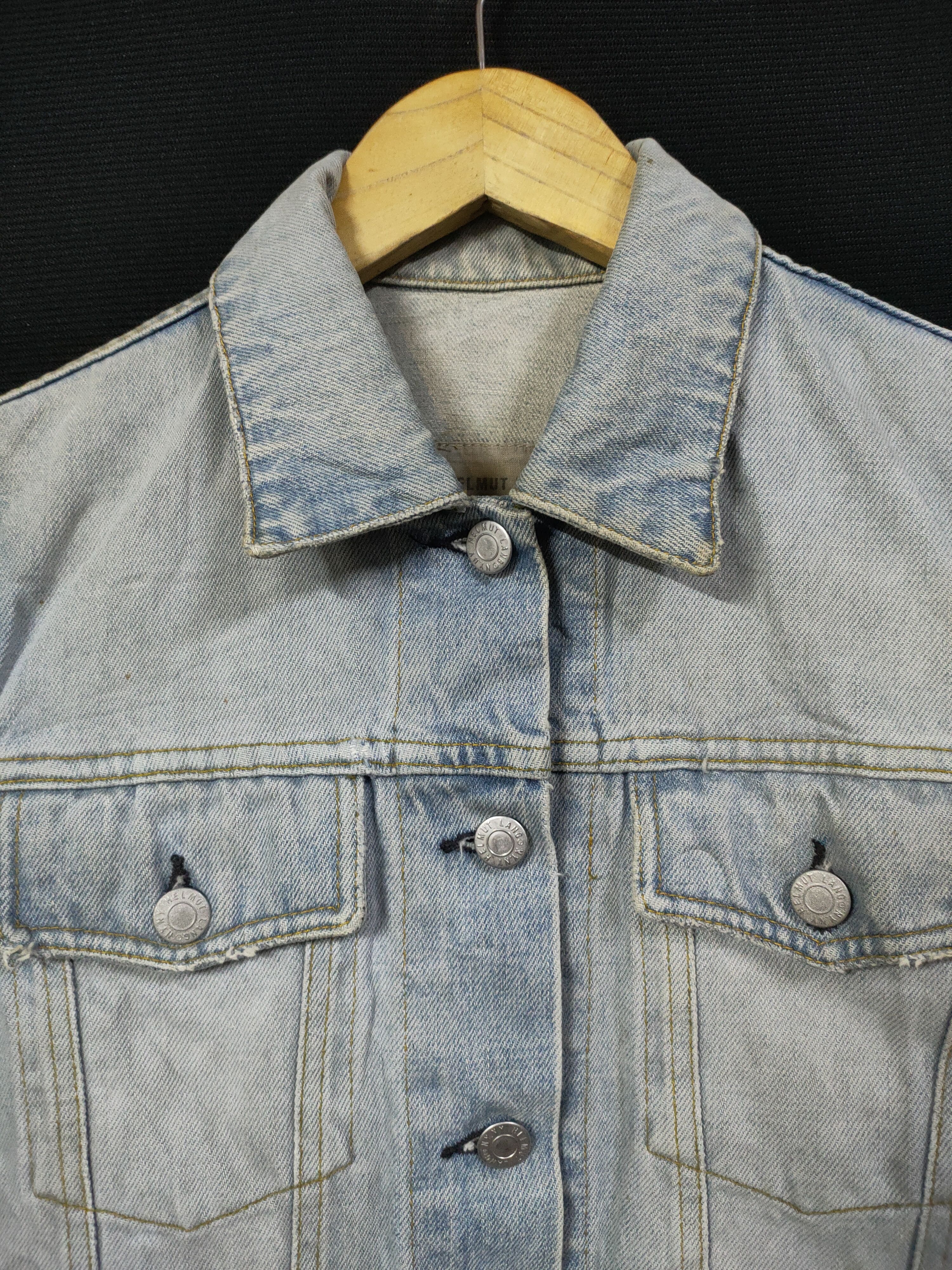 Helmut Lang Helmut Lang Vintage Clean Broken Denim Slim 2 Pocket Jacket Size US M / EU 48-50 / 2 - 3 Thumbnail