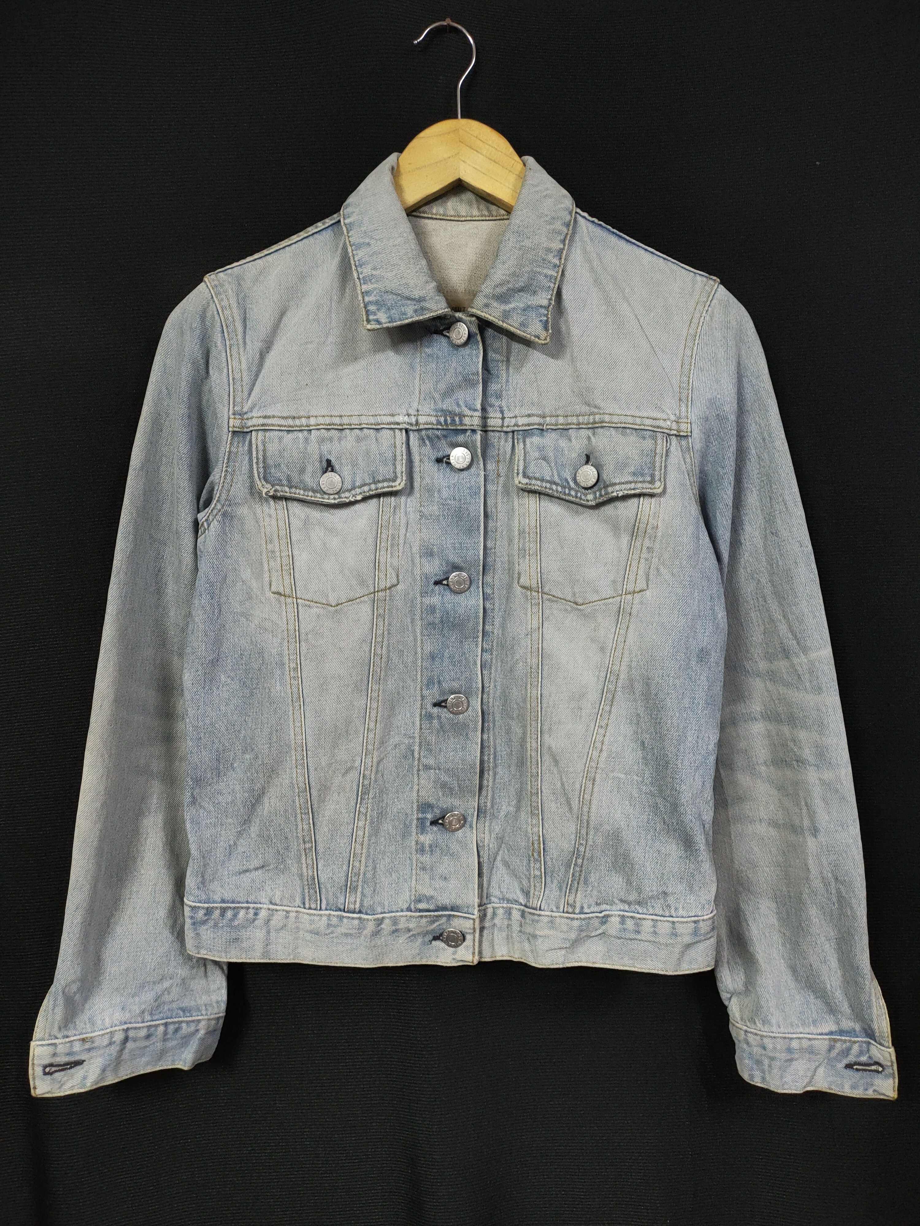 Helmut Lang Helmut Lang Vintage Clean Broken Denim Slim 2 Pocket Jacket Size US M / EU 48-50 / 2 - 1 Thumbnail