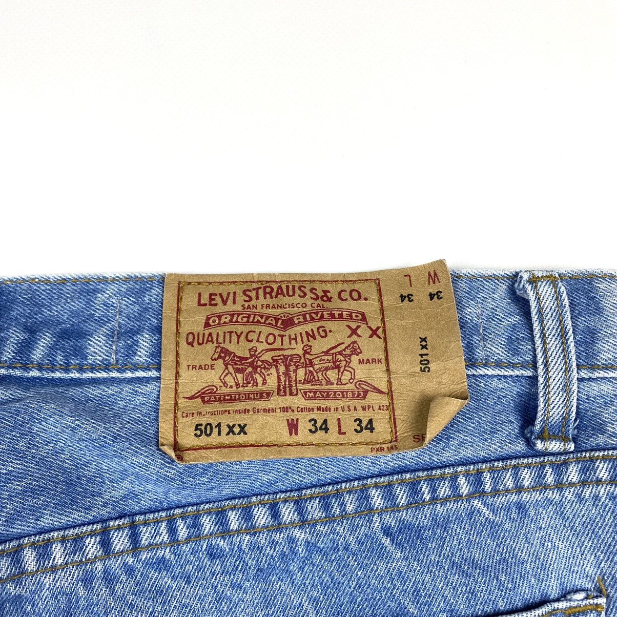 Levi's Vintage Levi’s 501 Light Wash Denim Pants 34x34 Hype USA Size US 34 / EU 50 - 16 Thumbnail